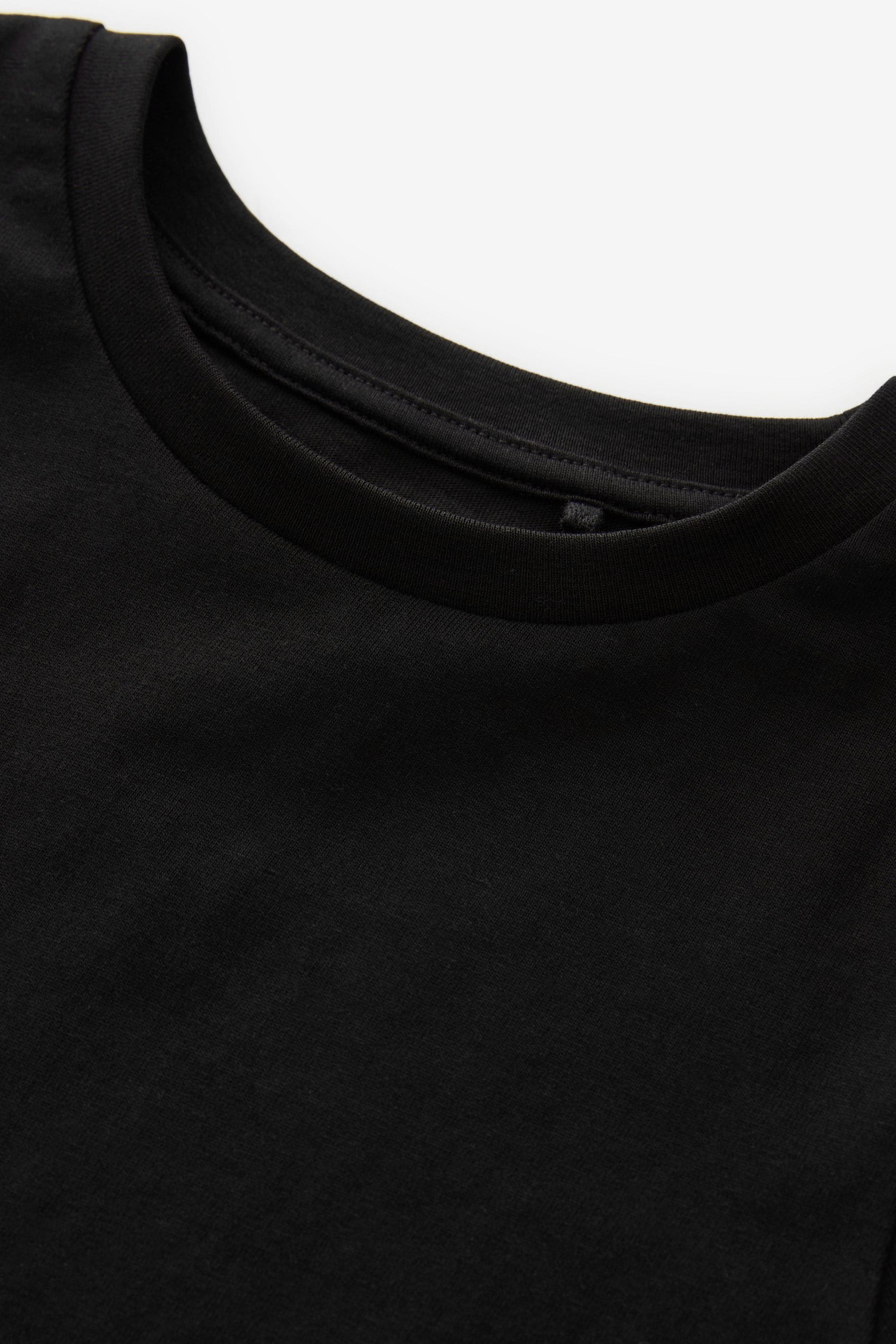 Black 100% Cotton T-Shirt (3-16yrs)