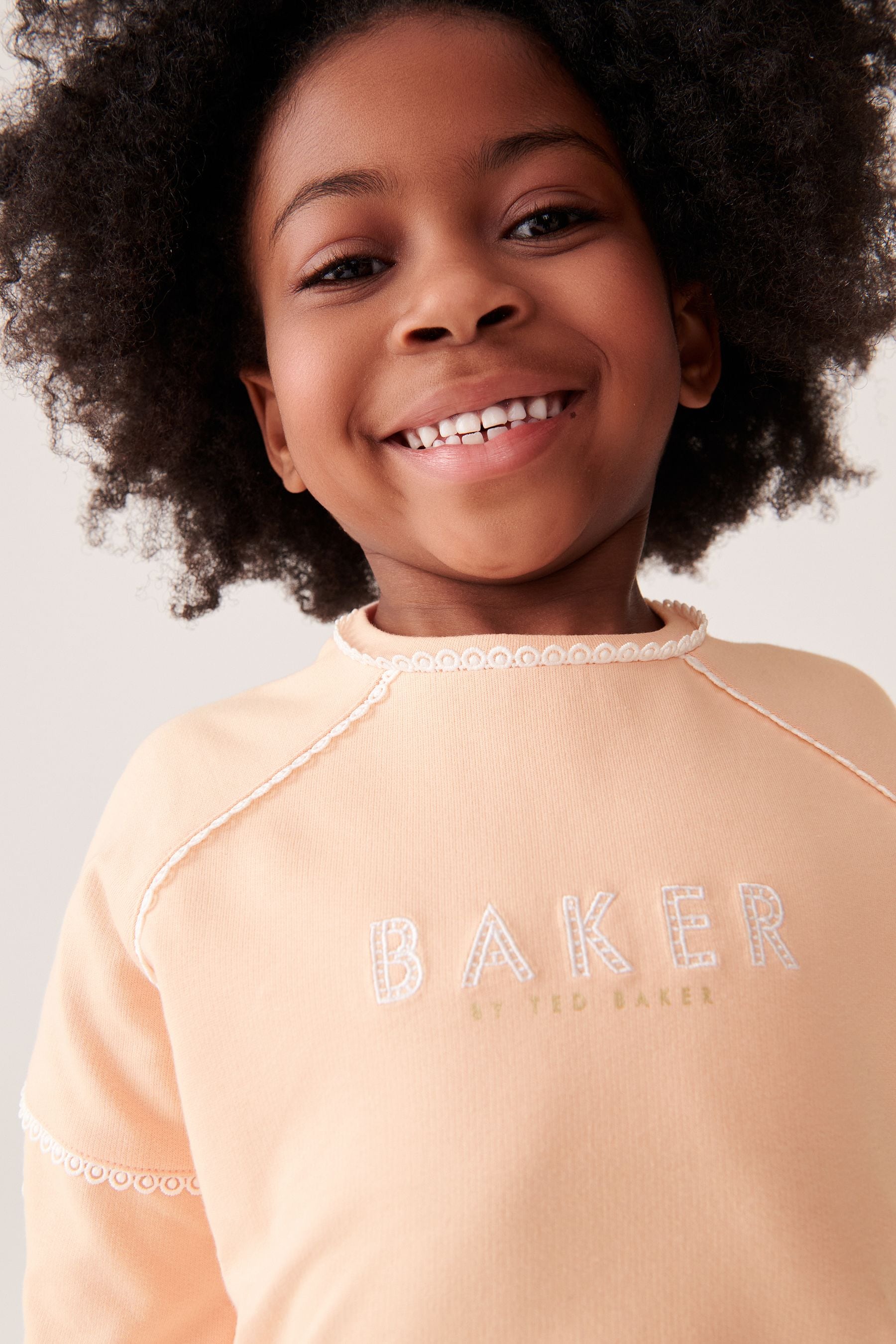 Baker by Ted Baker Apricot Picot Sweater And Shorts Set