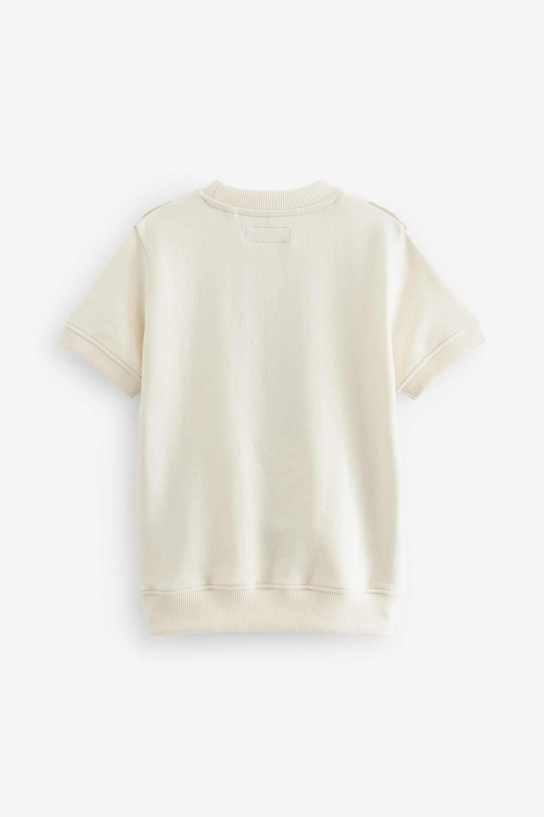 Neutral Vertical Textured Colourblock Top (3-16yrs)