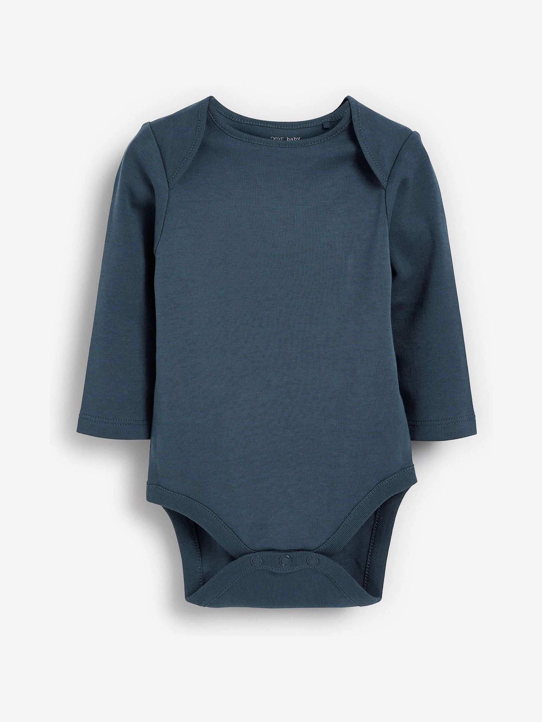 Modern Blue 5 Pack Baby Long Sleeve Bodysuits