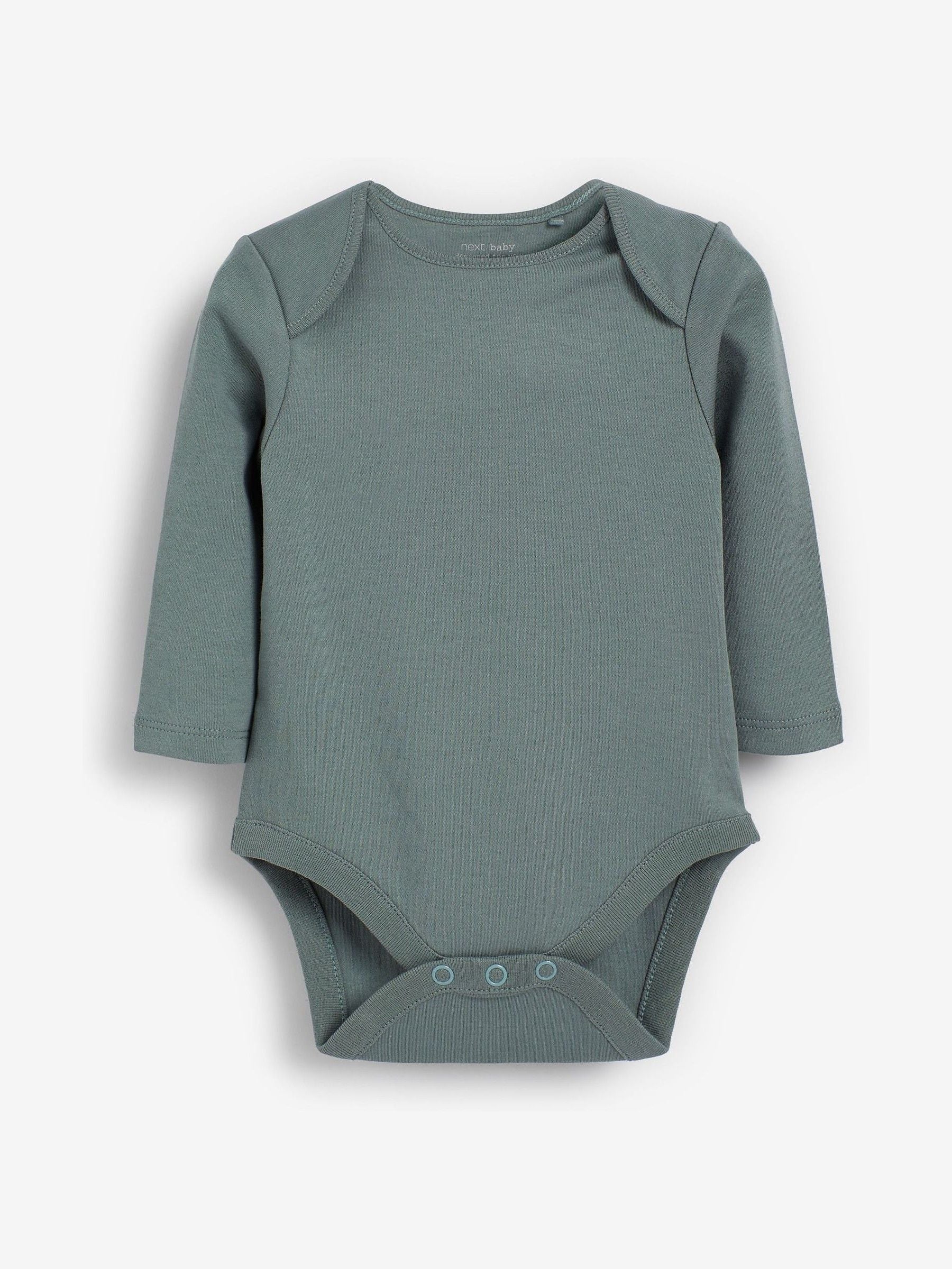 Modern Blue 5 Pack Baby Long Sleeve Bodysuits