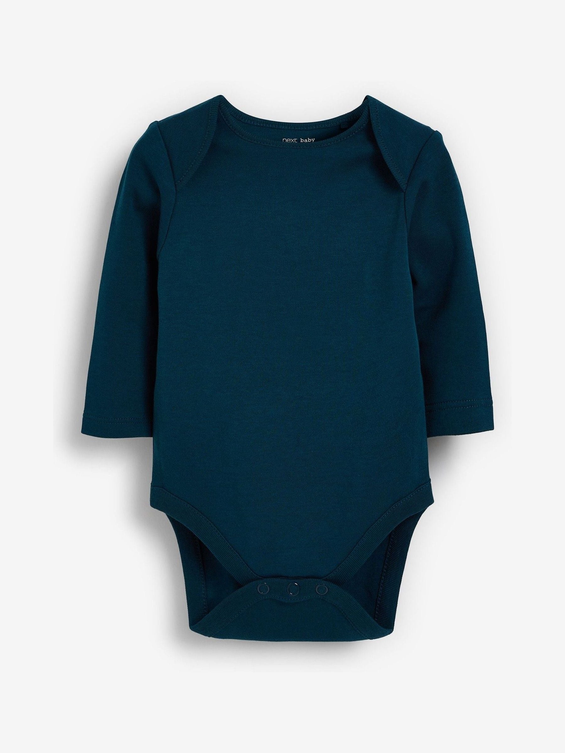 Modern Blue 5 Pack Baby Long Sleeve Bodysuits