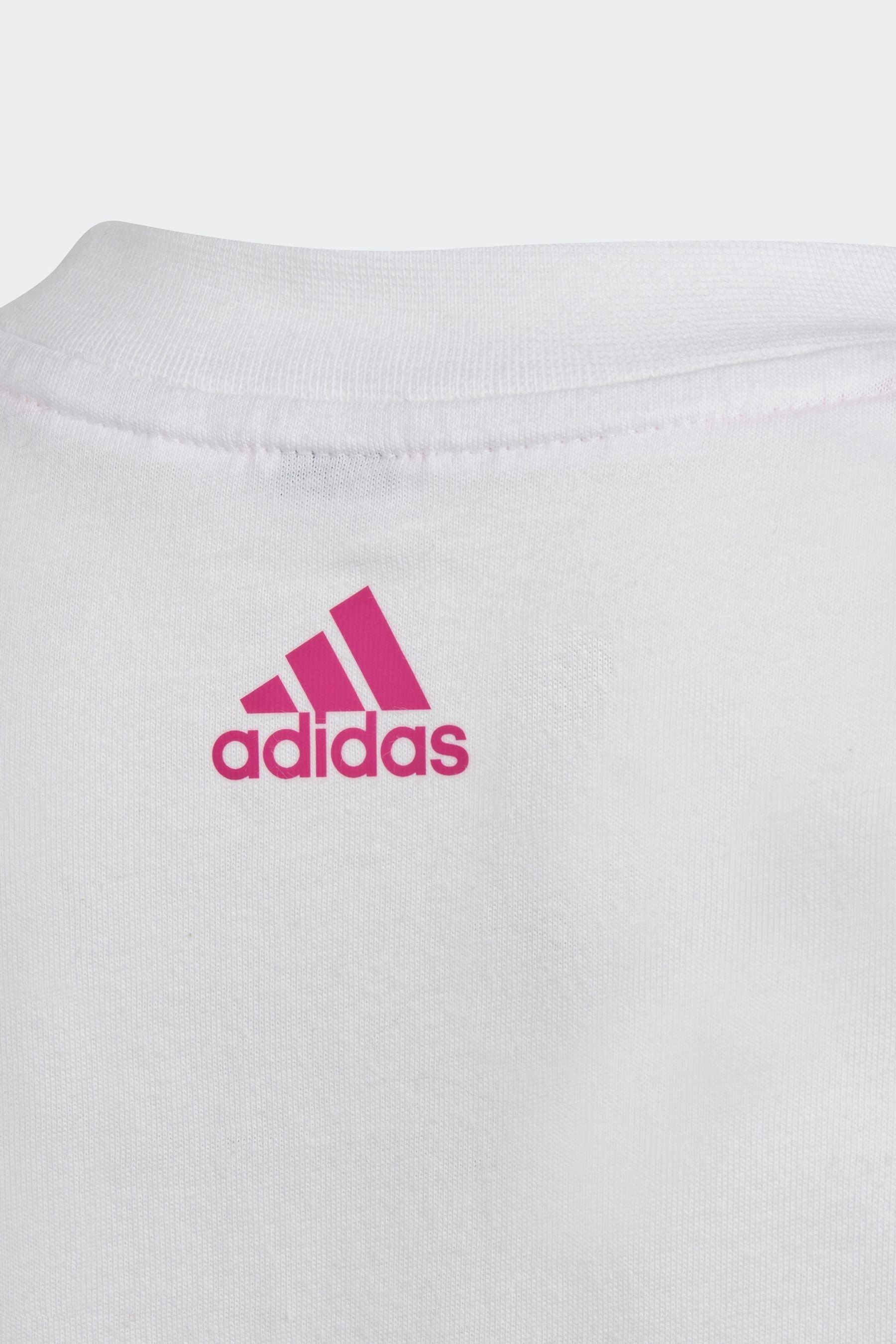 White adidas Sportswear Essentials Logo T-Shirt And Short Set