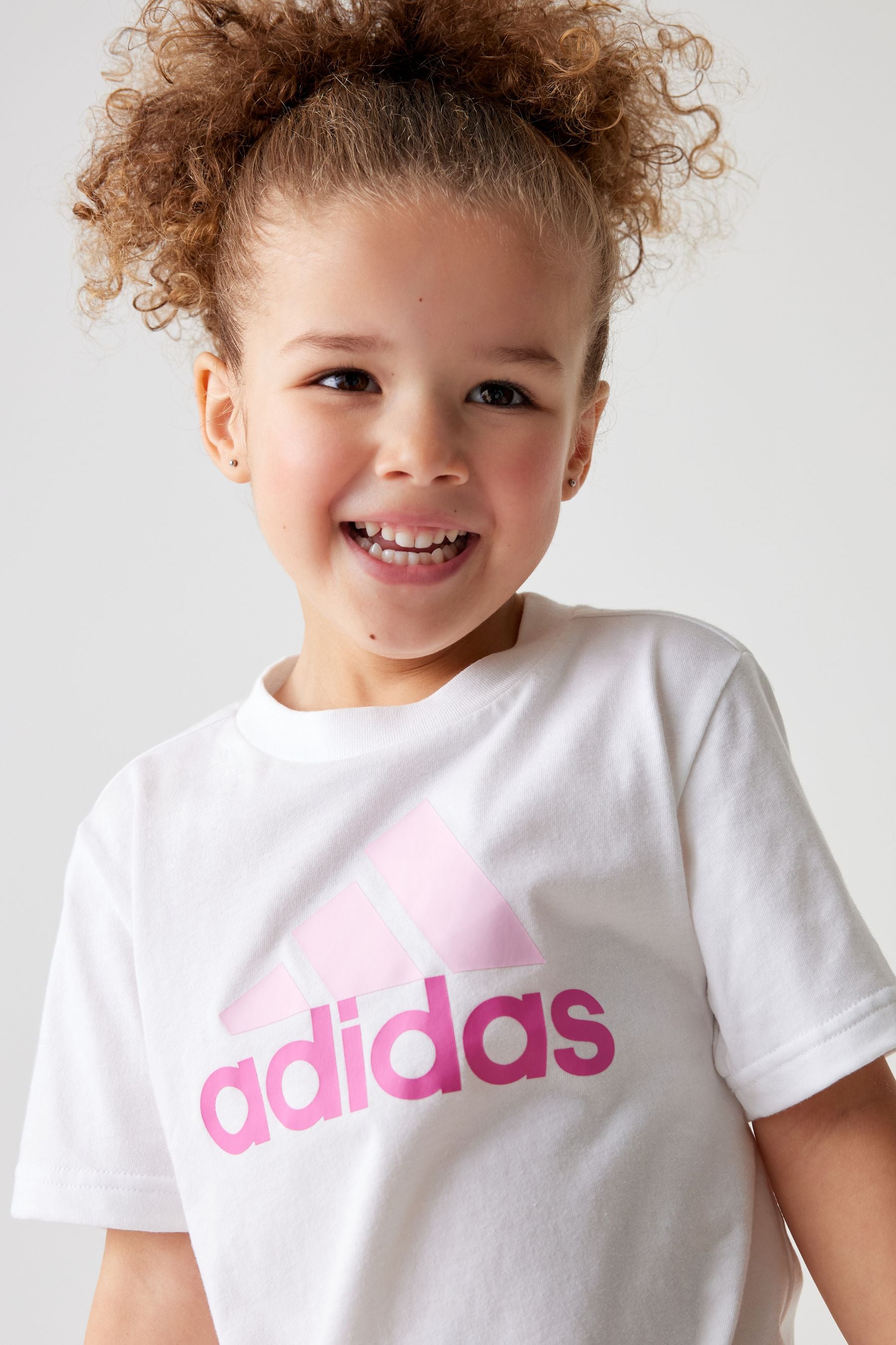 White adidas Sportswear Essentials Logo T-Shirt And Short Set