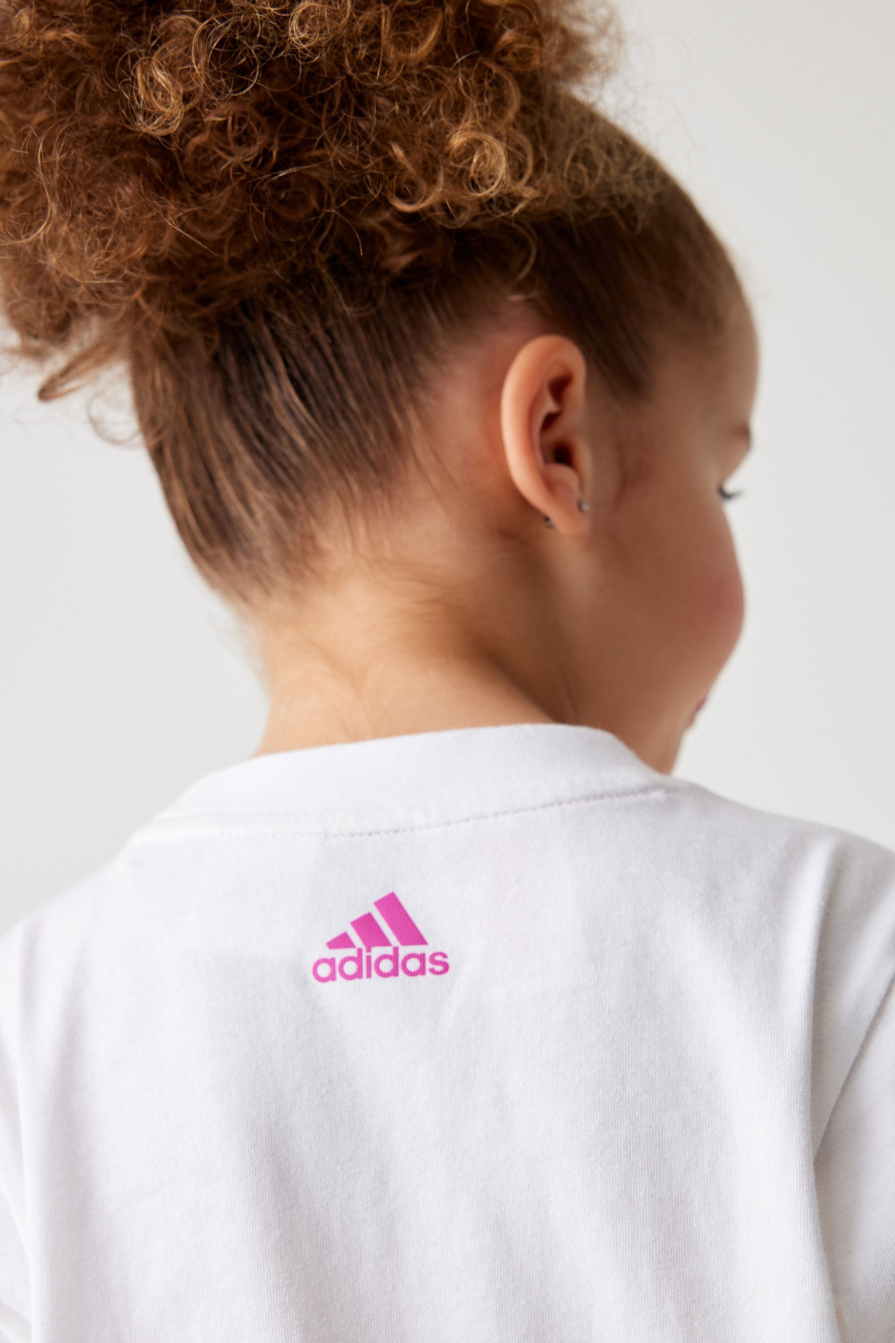 adidas White Sportswear Essentials Logo T-Shirt And Short Set