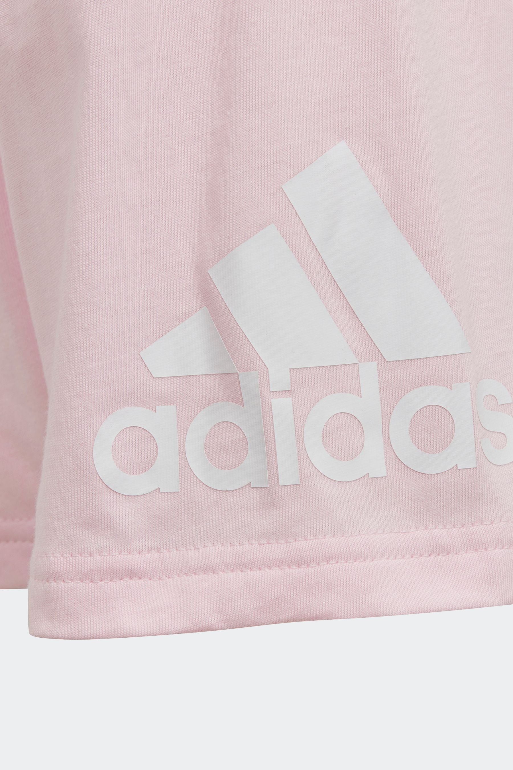 White adidas Sportswear Essentials Logo T-Shirt And Short Set