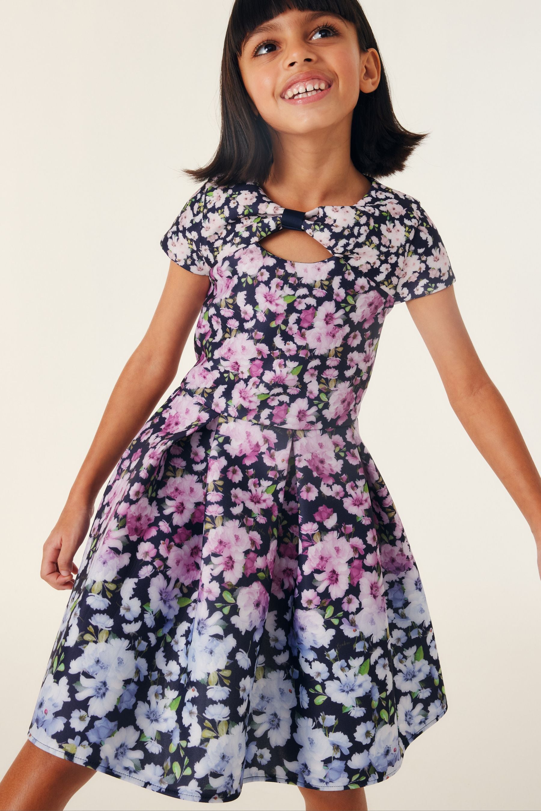 Baker by Ted Baker Multi-Coloured Floral Scuba Dress