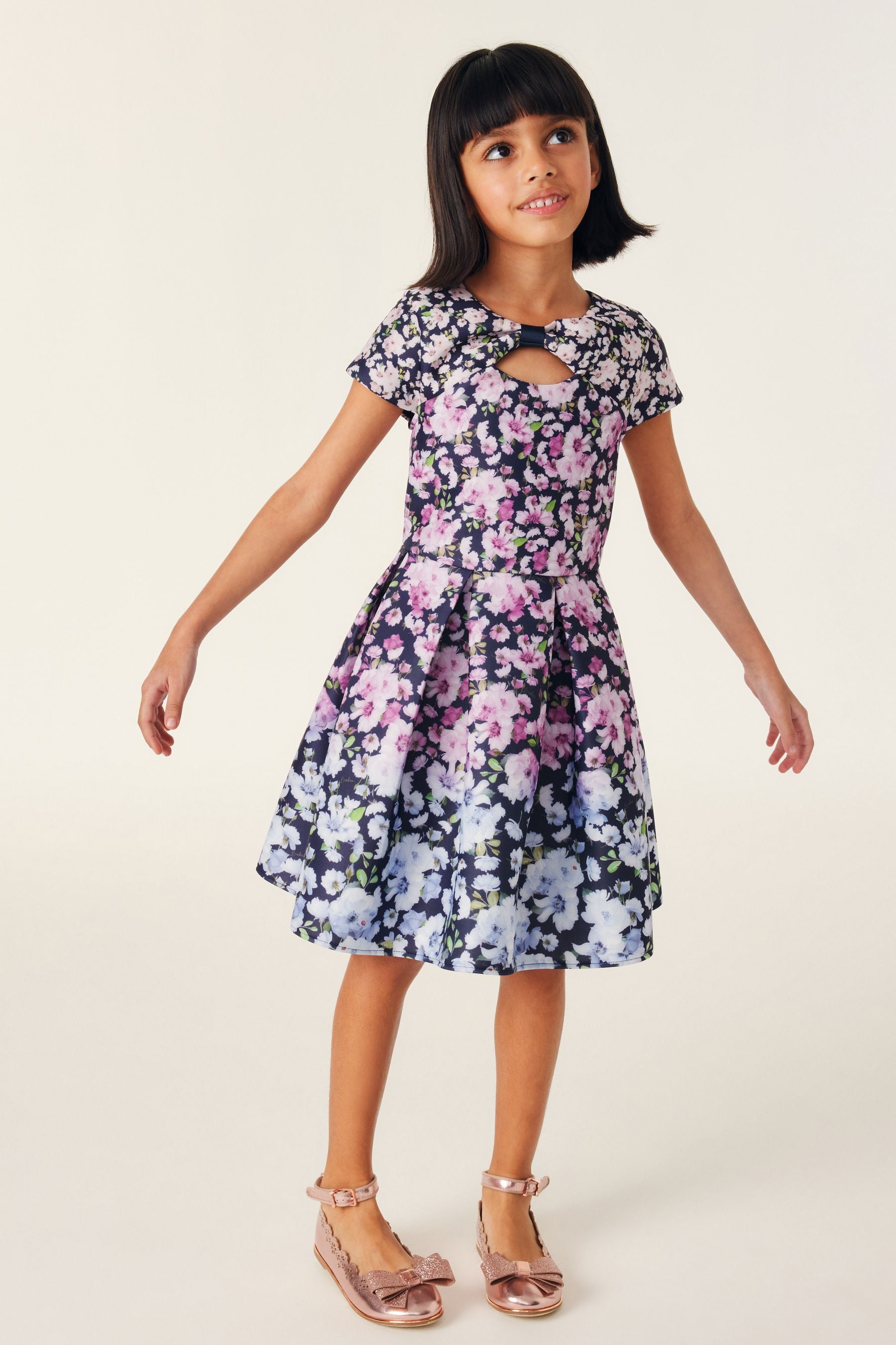 Baker by Ted Baker Multi-Coloured Floral Scuba Dress