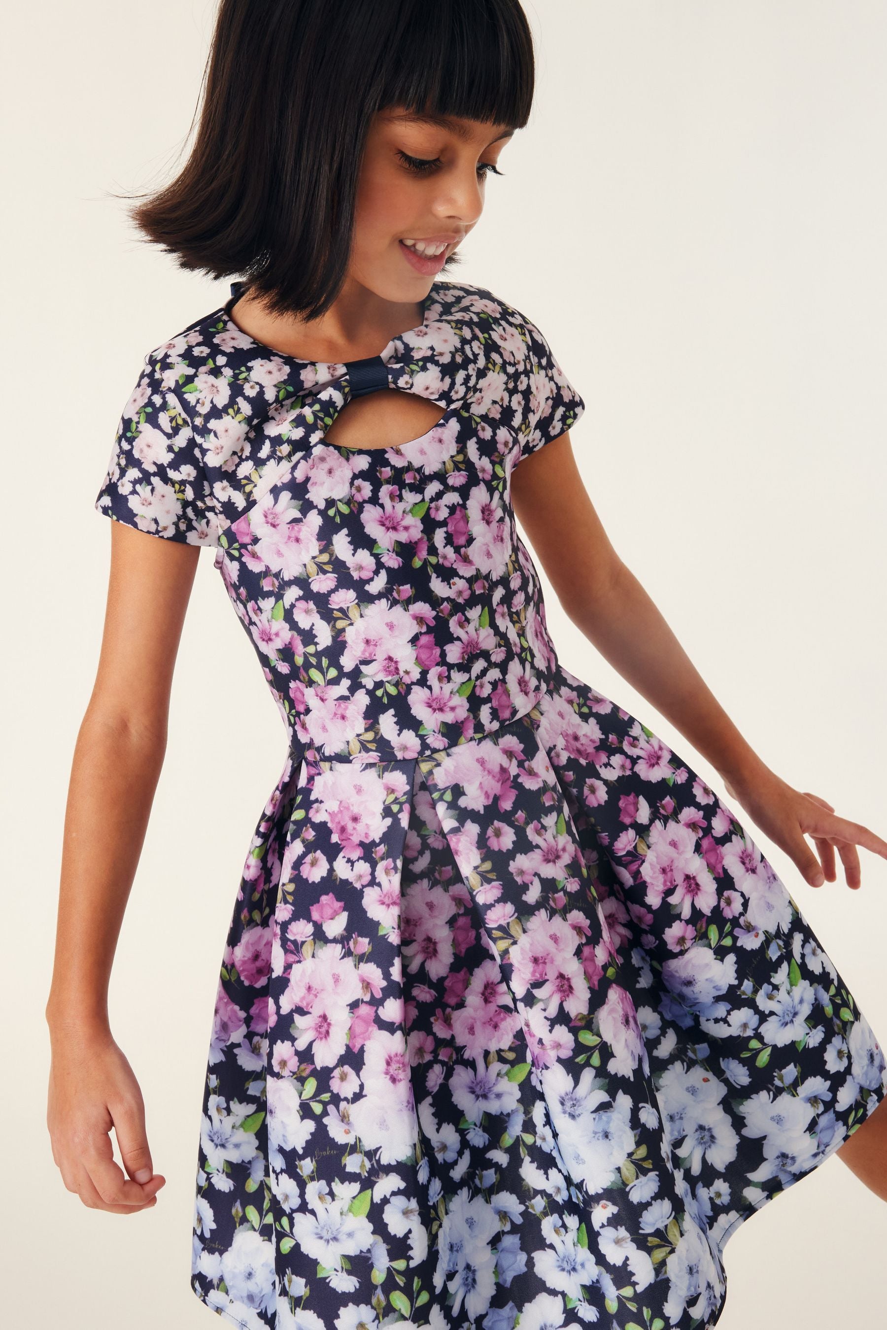 Baker by Ted Baker Multi-Coloured Floral Scuba Dress