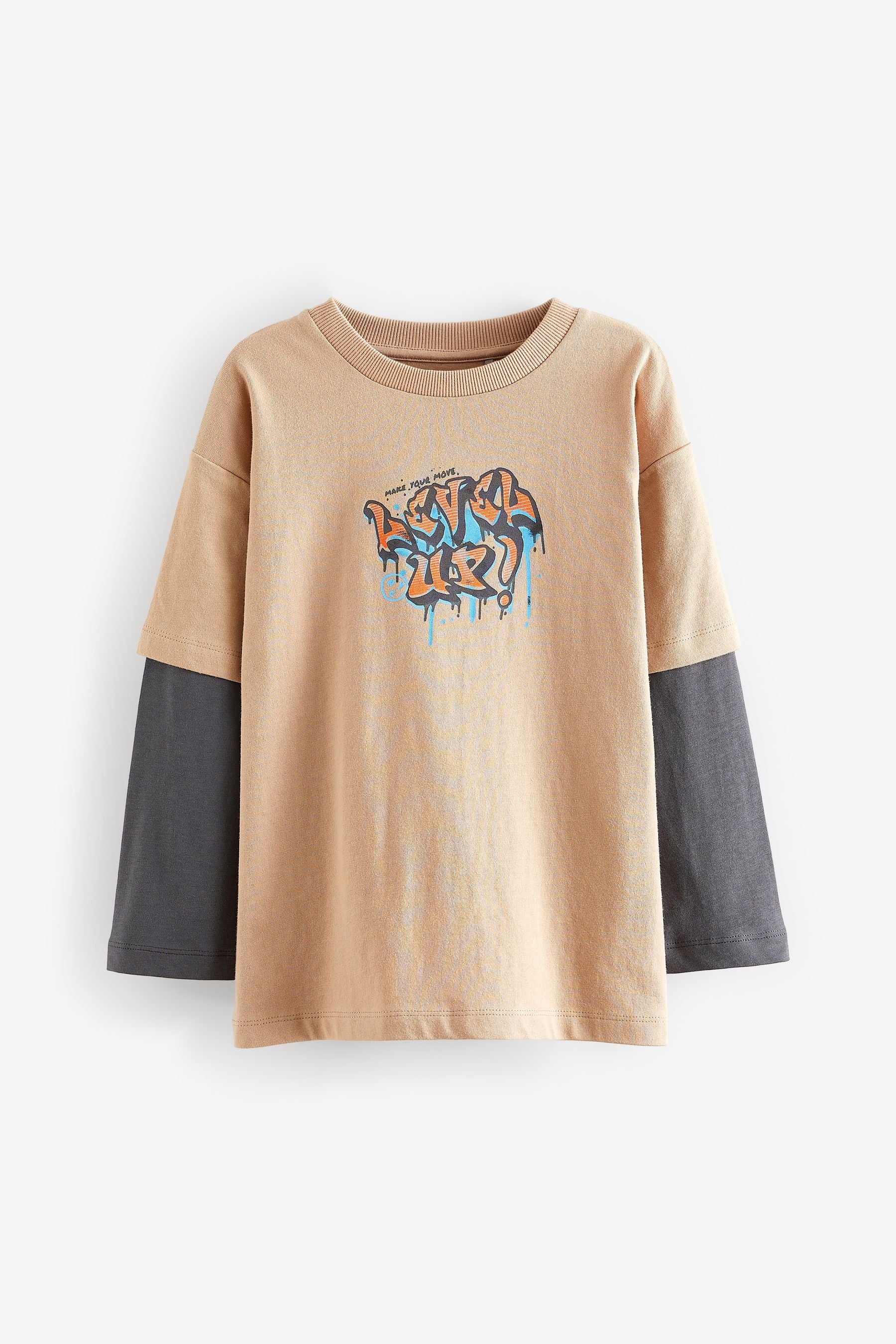 Natural Skate Long Sleeve T-Shirt (3-16yrs)