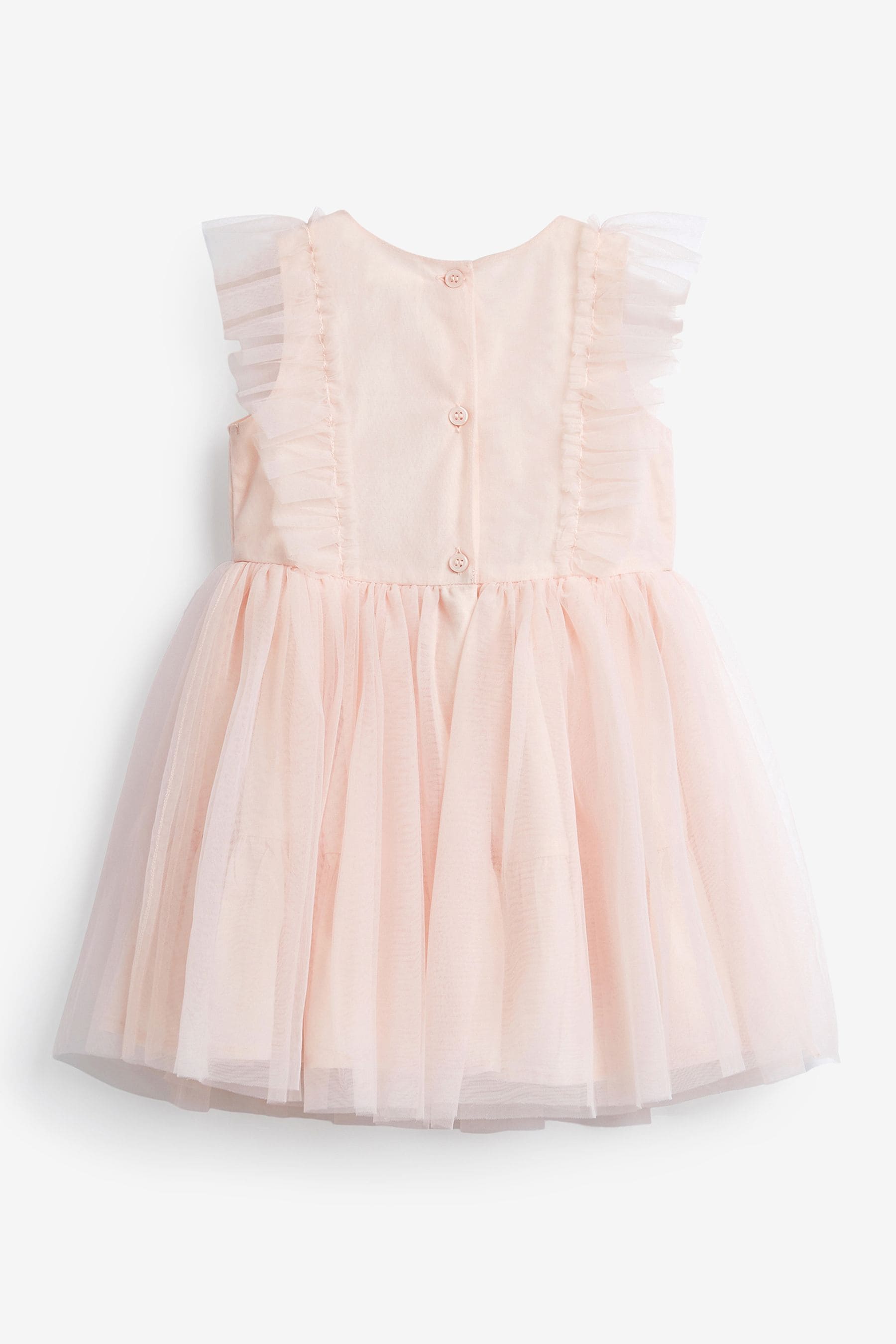 Pink Mesh Party Dress (3mths-8yrs)