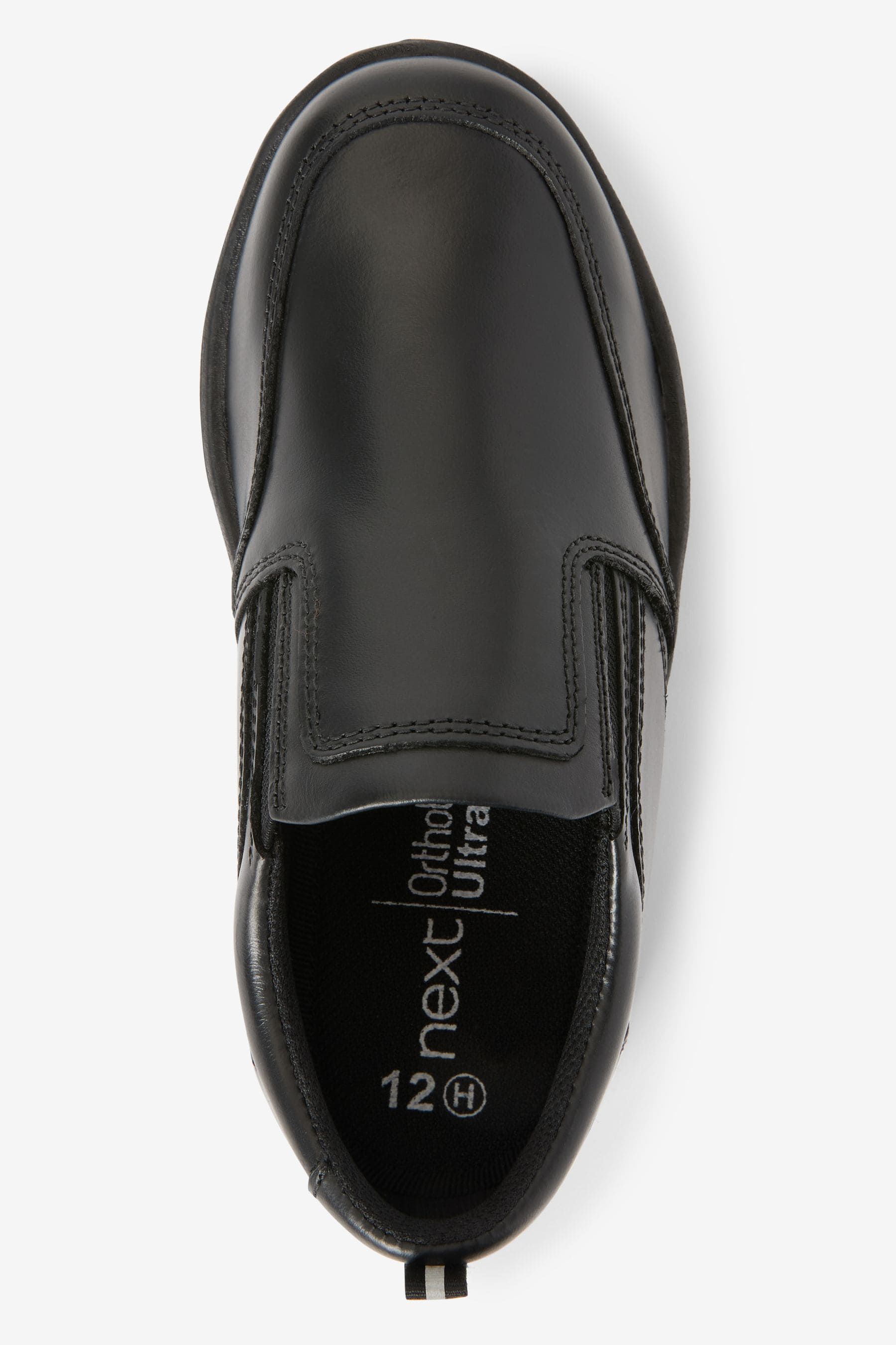 Black School Leather Loafers