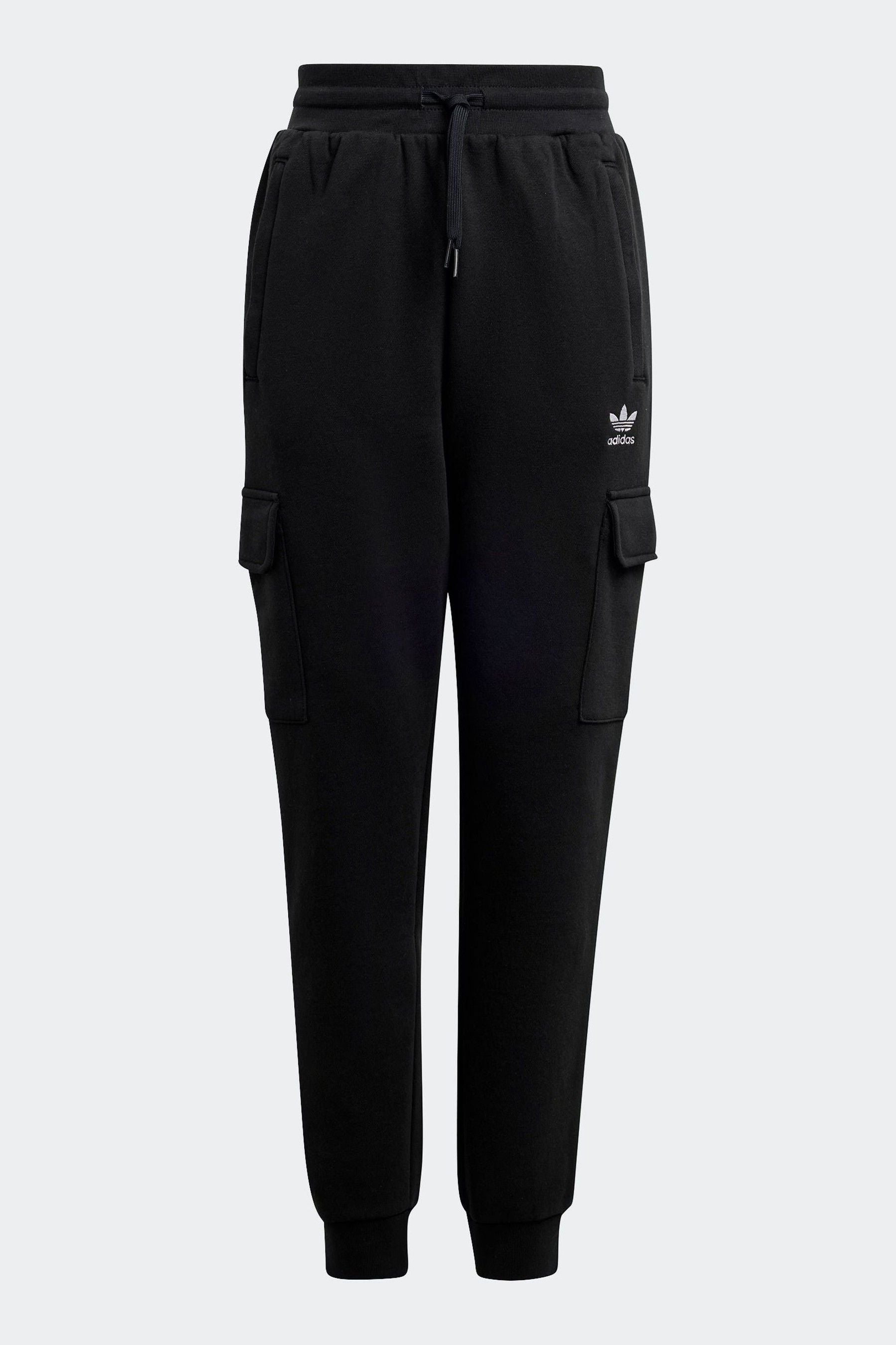 adidas Black Fleece Cargo Joggers