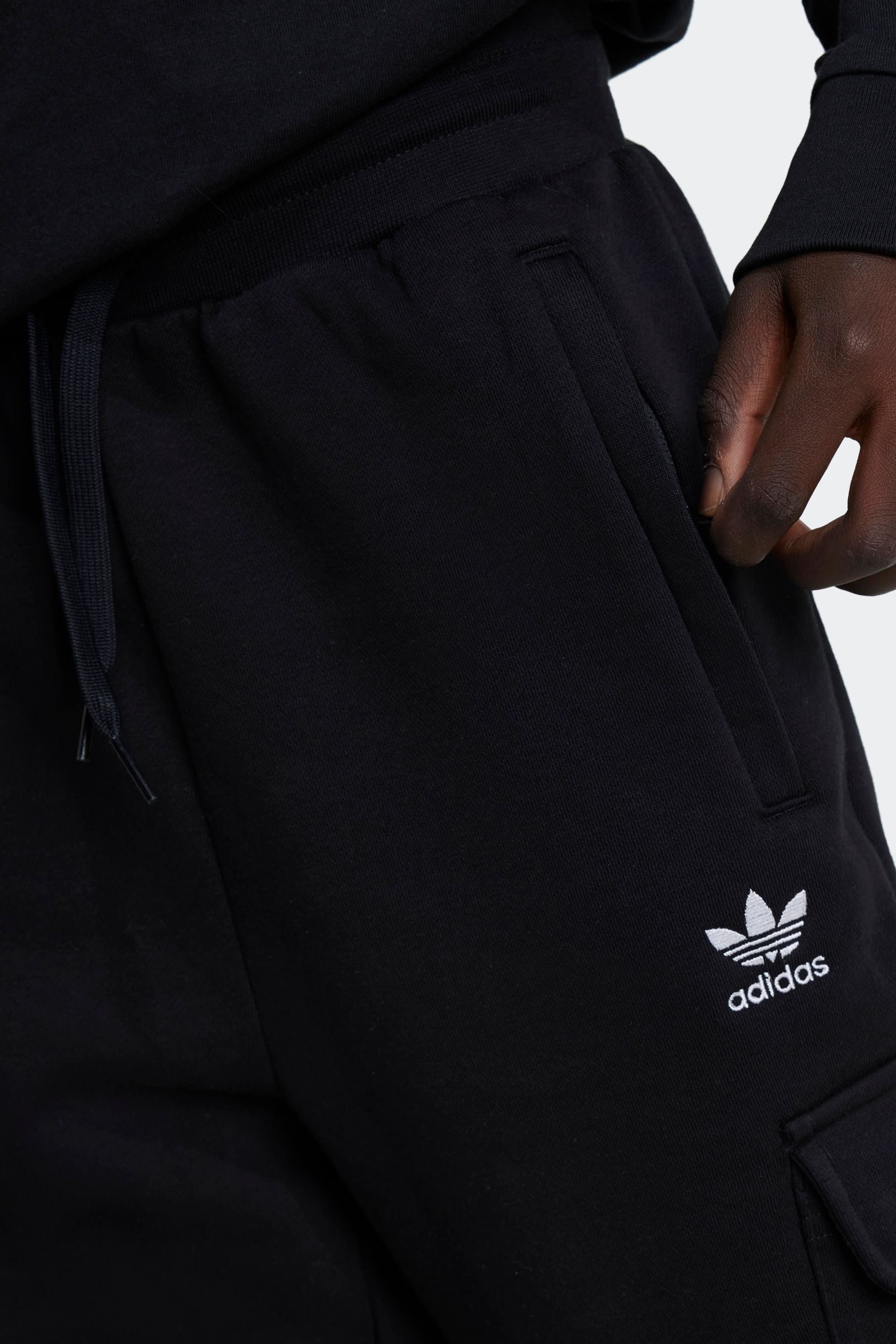 adidas Black Fleece Cargo Joggers