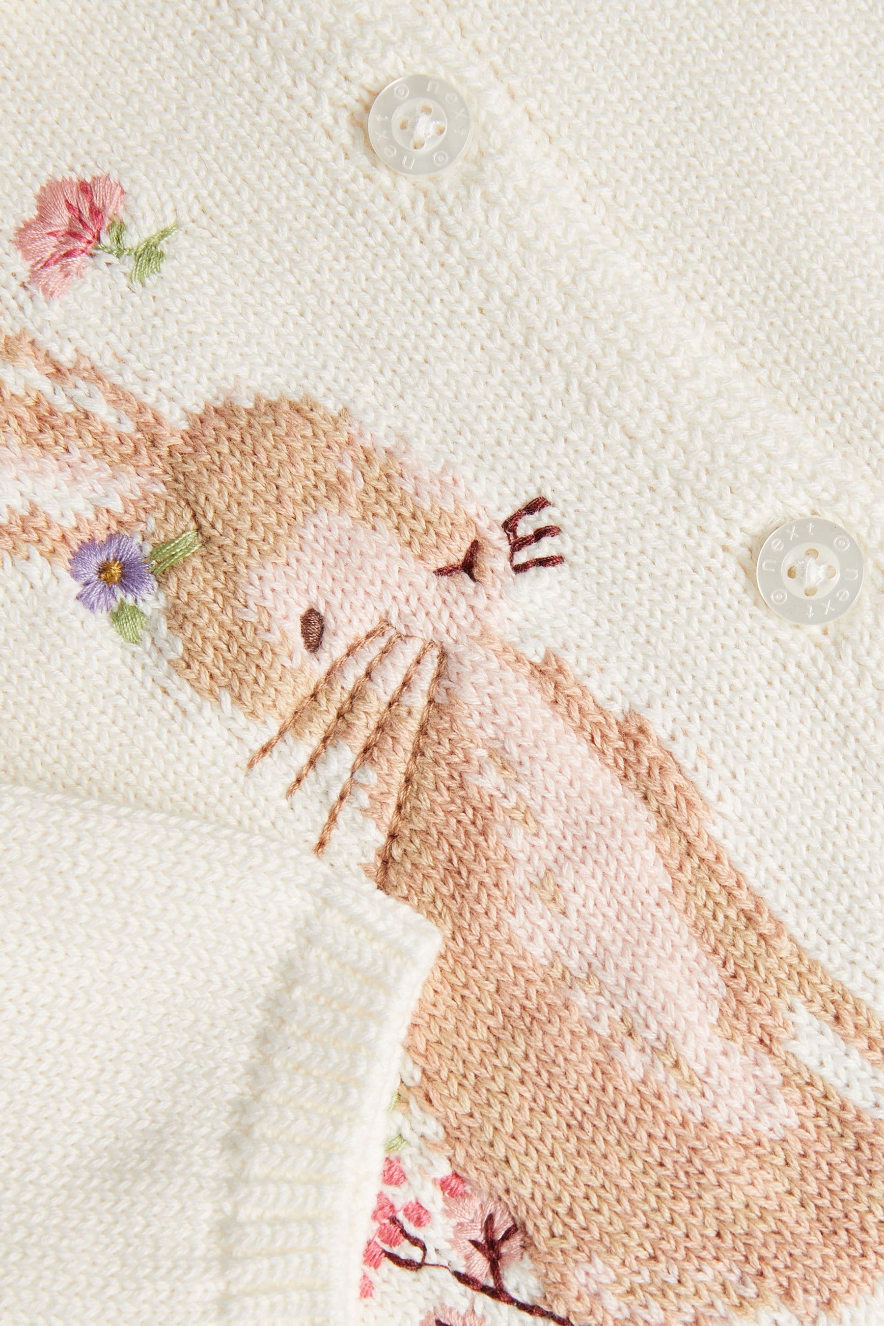 Ecru White Embroidered Baby Cardigan (0mths-2yrs)-<span style="color: #ff2a00;">Fawry</span>