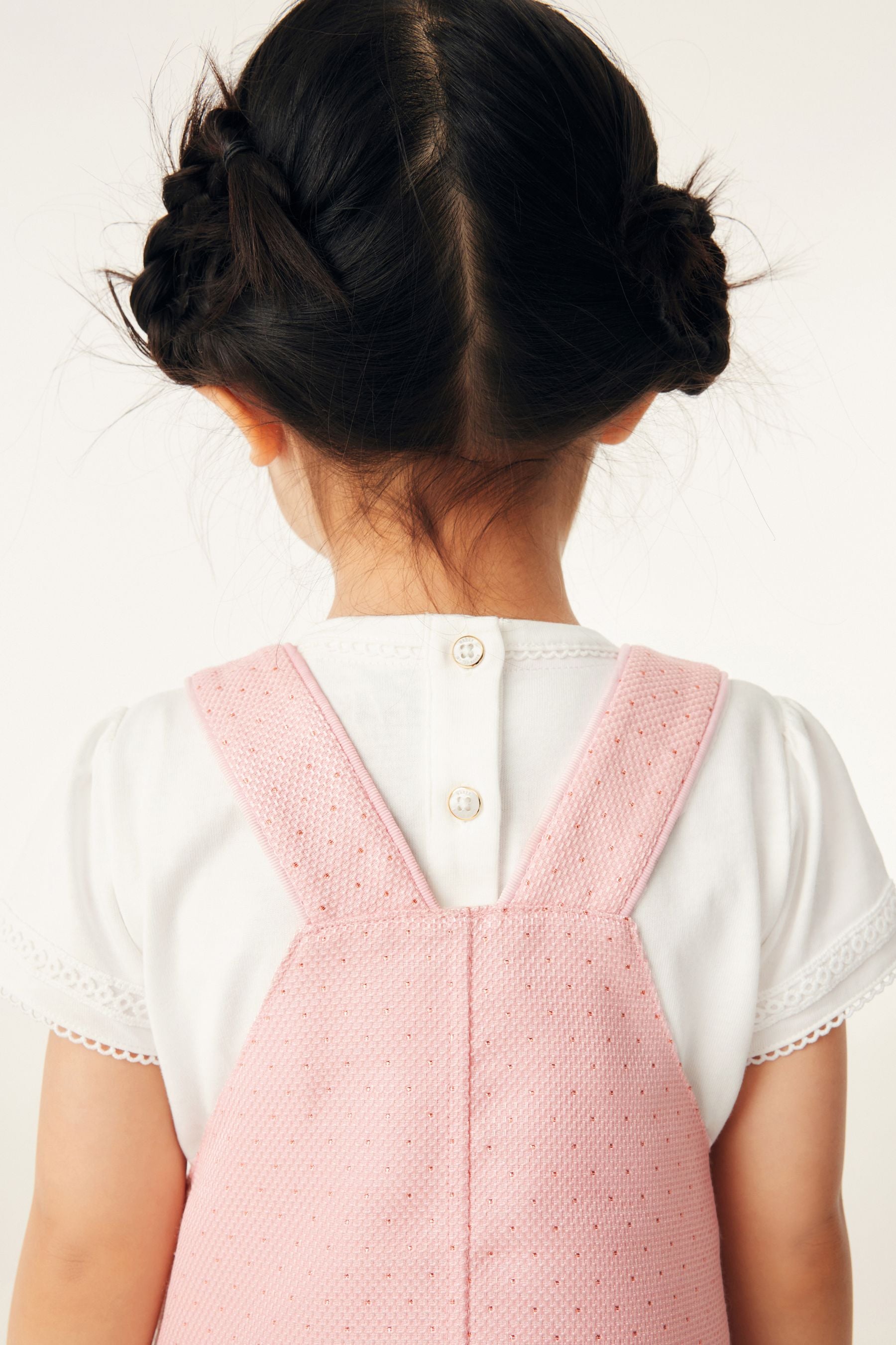 Pink Baker by Ted Baker Pink Pinafore and T-Shirt Set