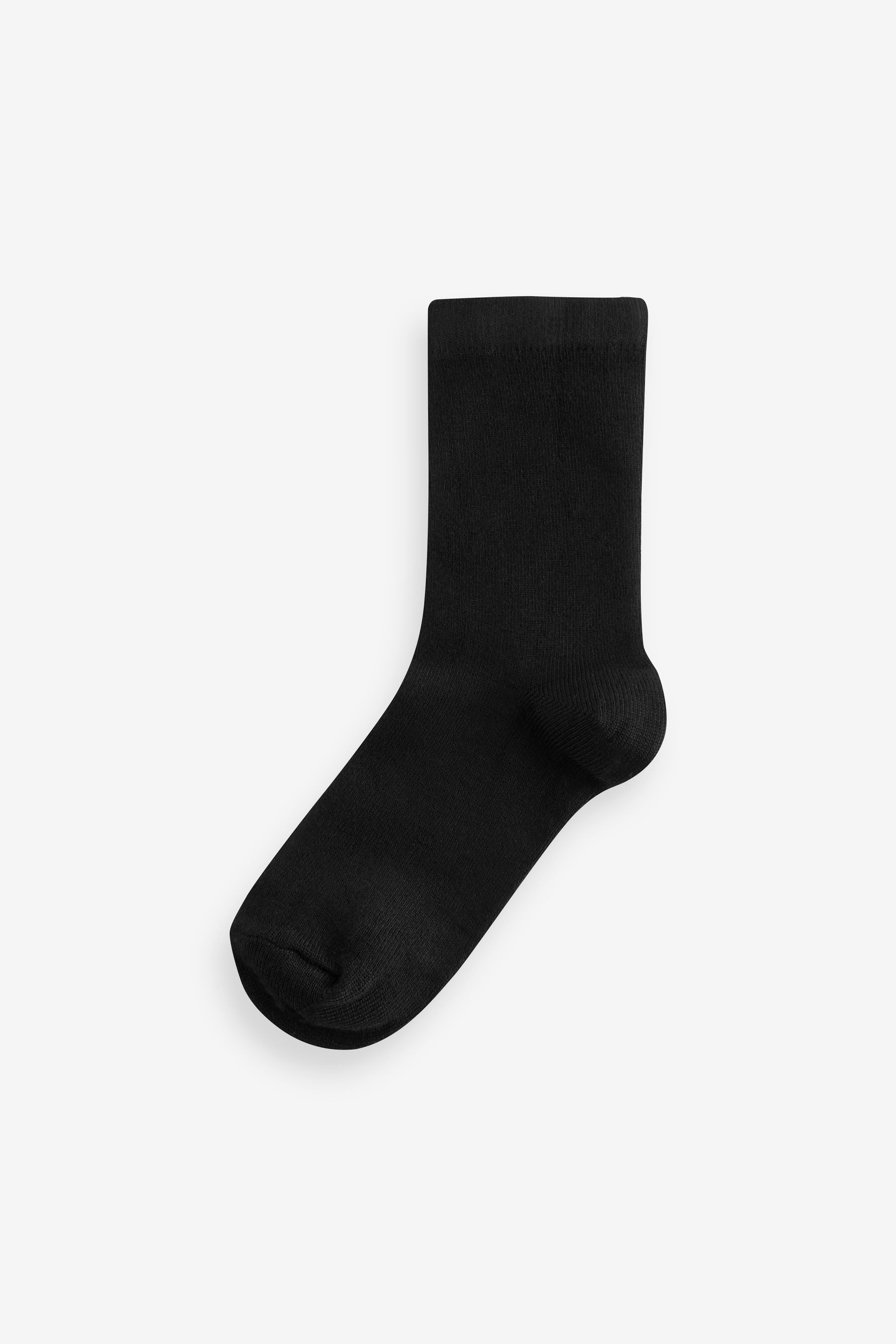 Black 7 Pack Bamboo Rich Socks