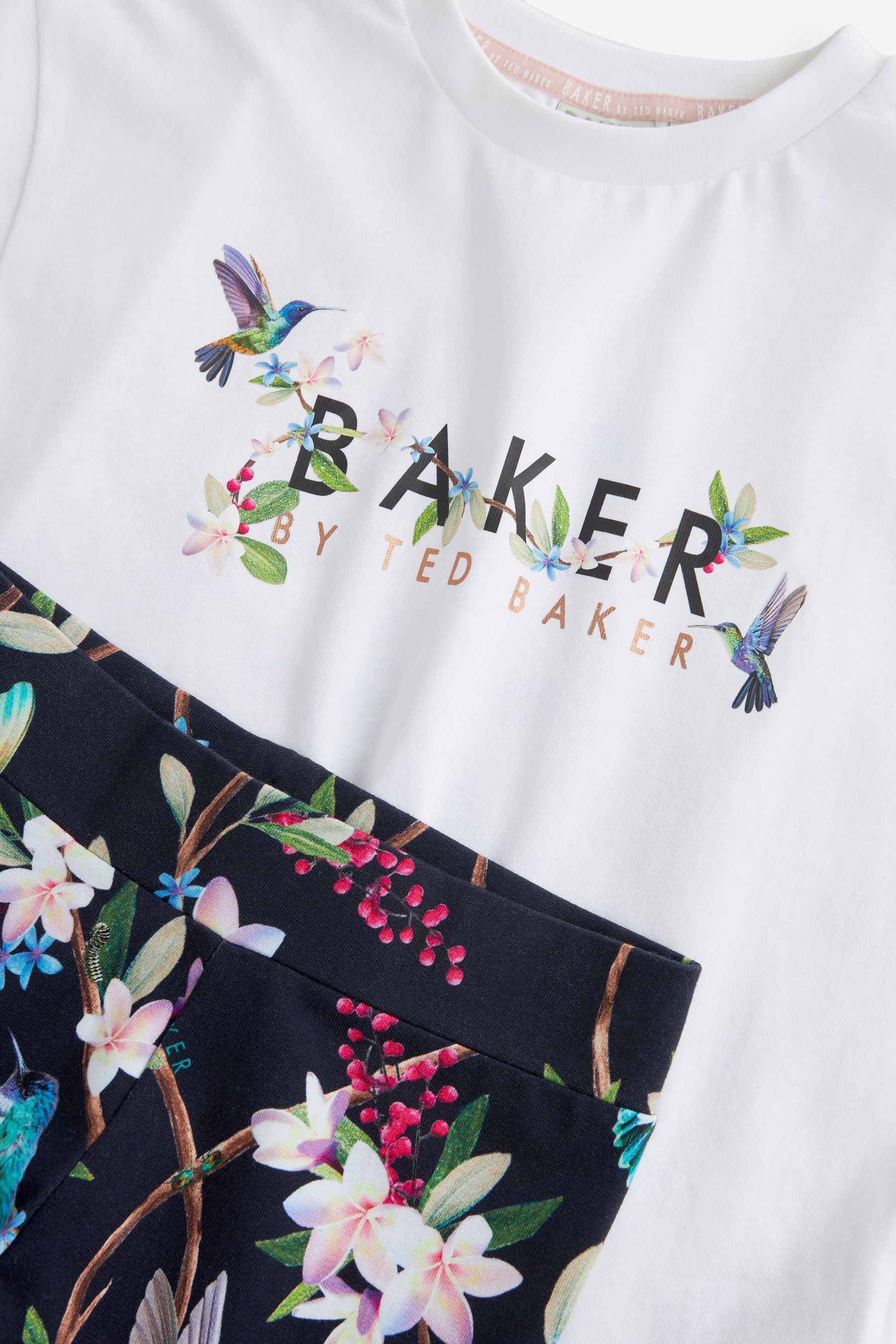 Baker by Ted Baker Navy Graphic T-Shirt and Legging Set