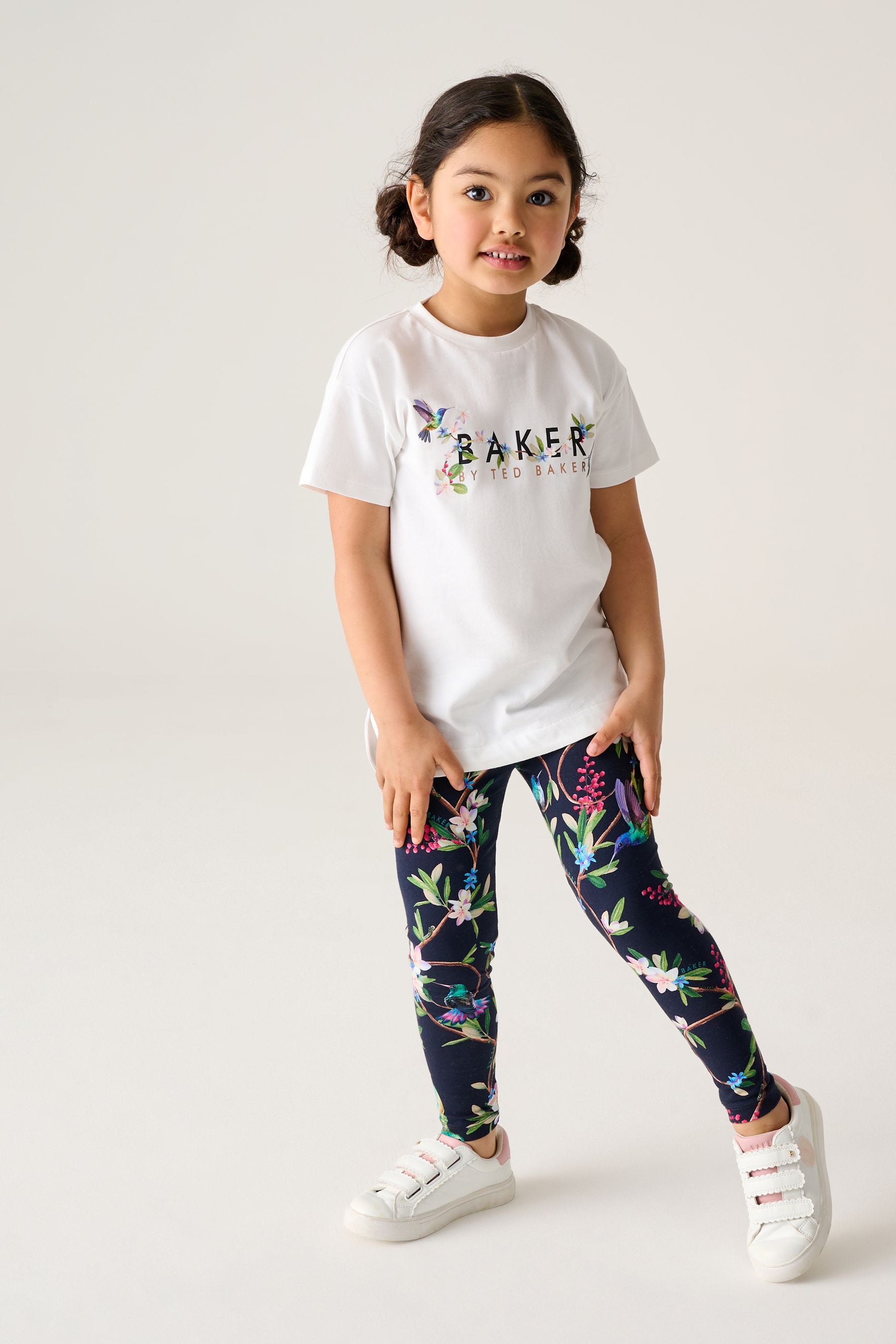 Baker by Ted Baker Navy Graphic T-Shirt and Legging Set