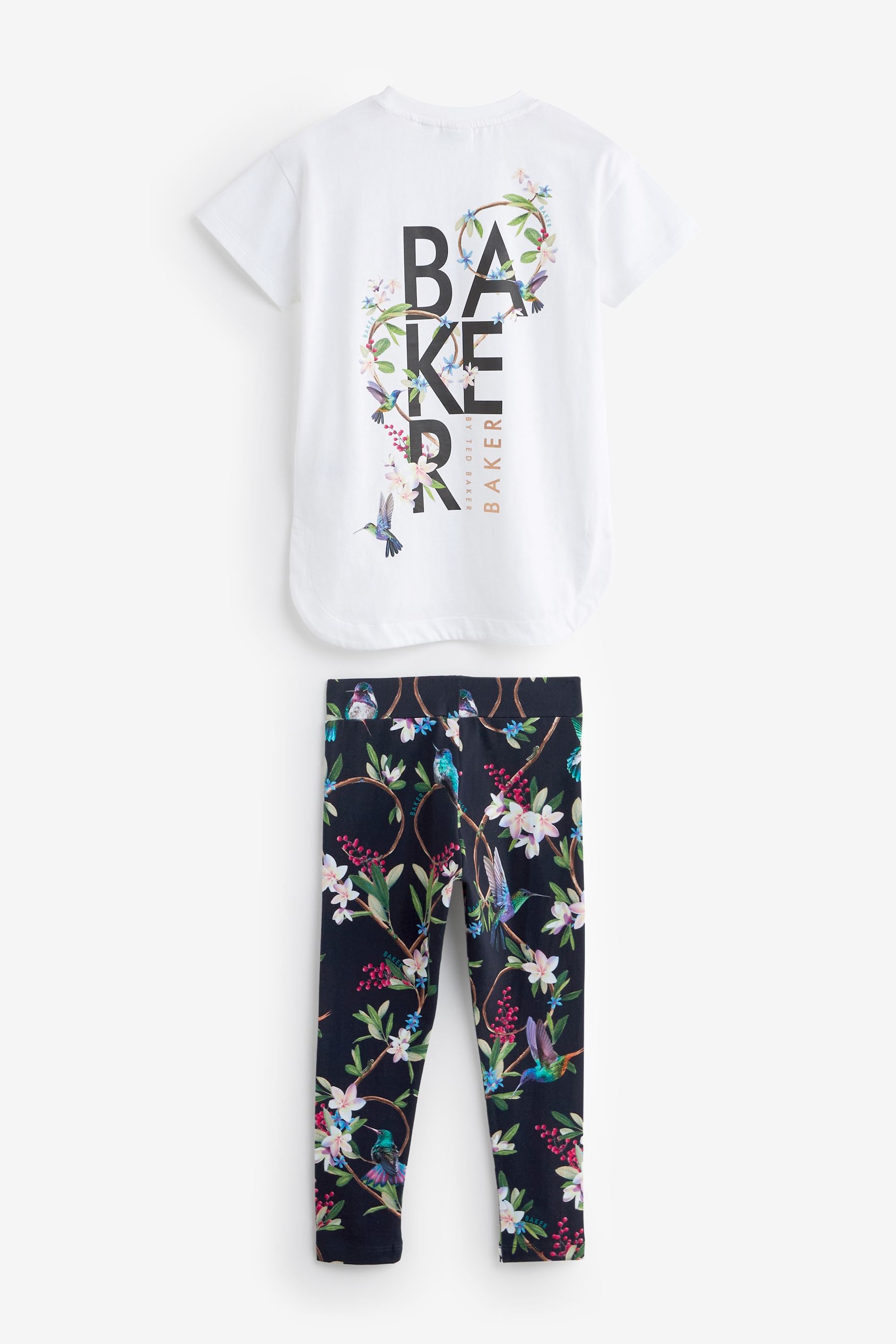 Baker by Ted Baker Navy Graphic T-Shirt and Legging Set