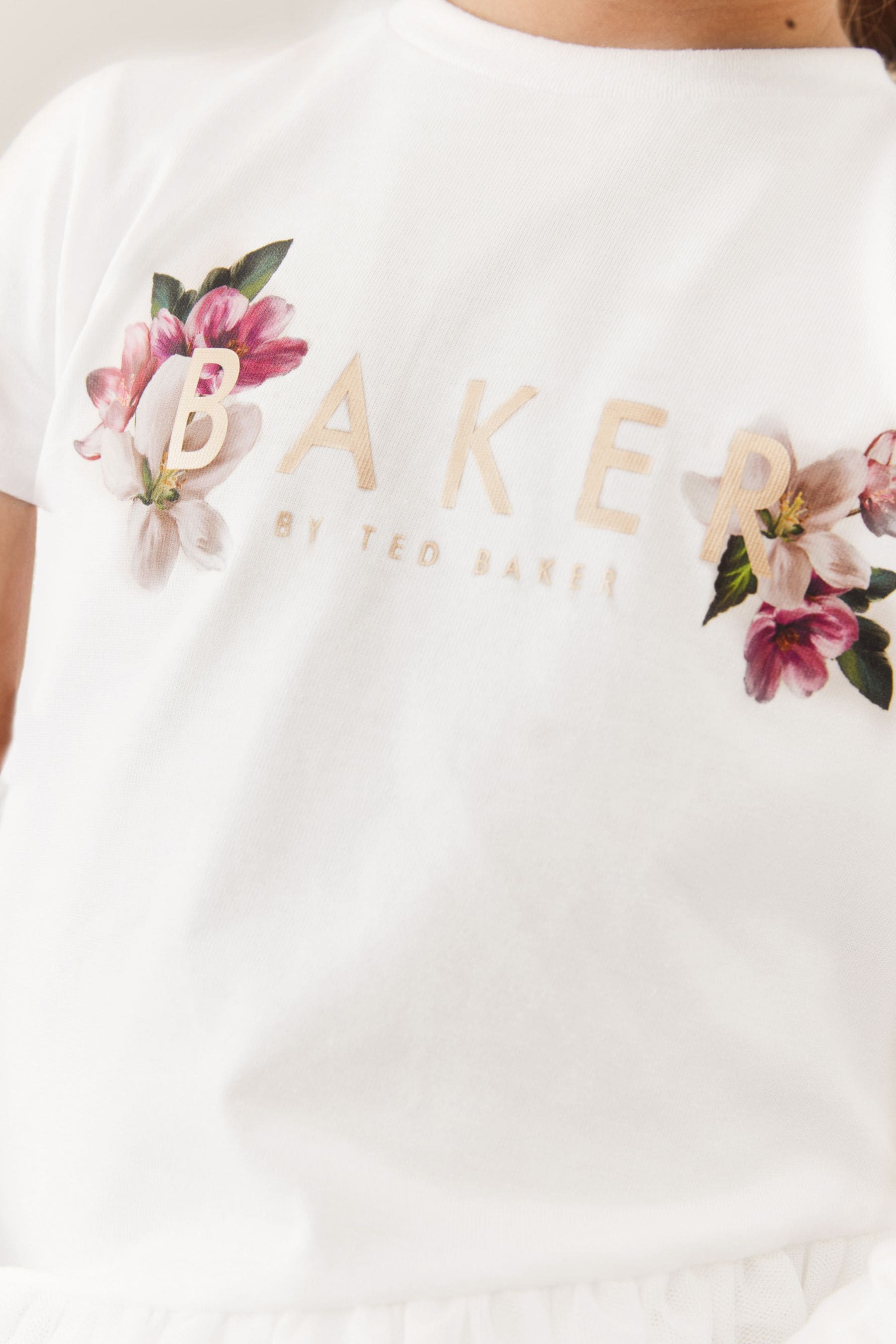 Pink Baker by Ted Baker Mesh T-Shirt And Leggings Set