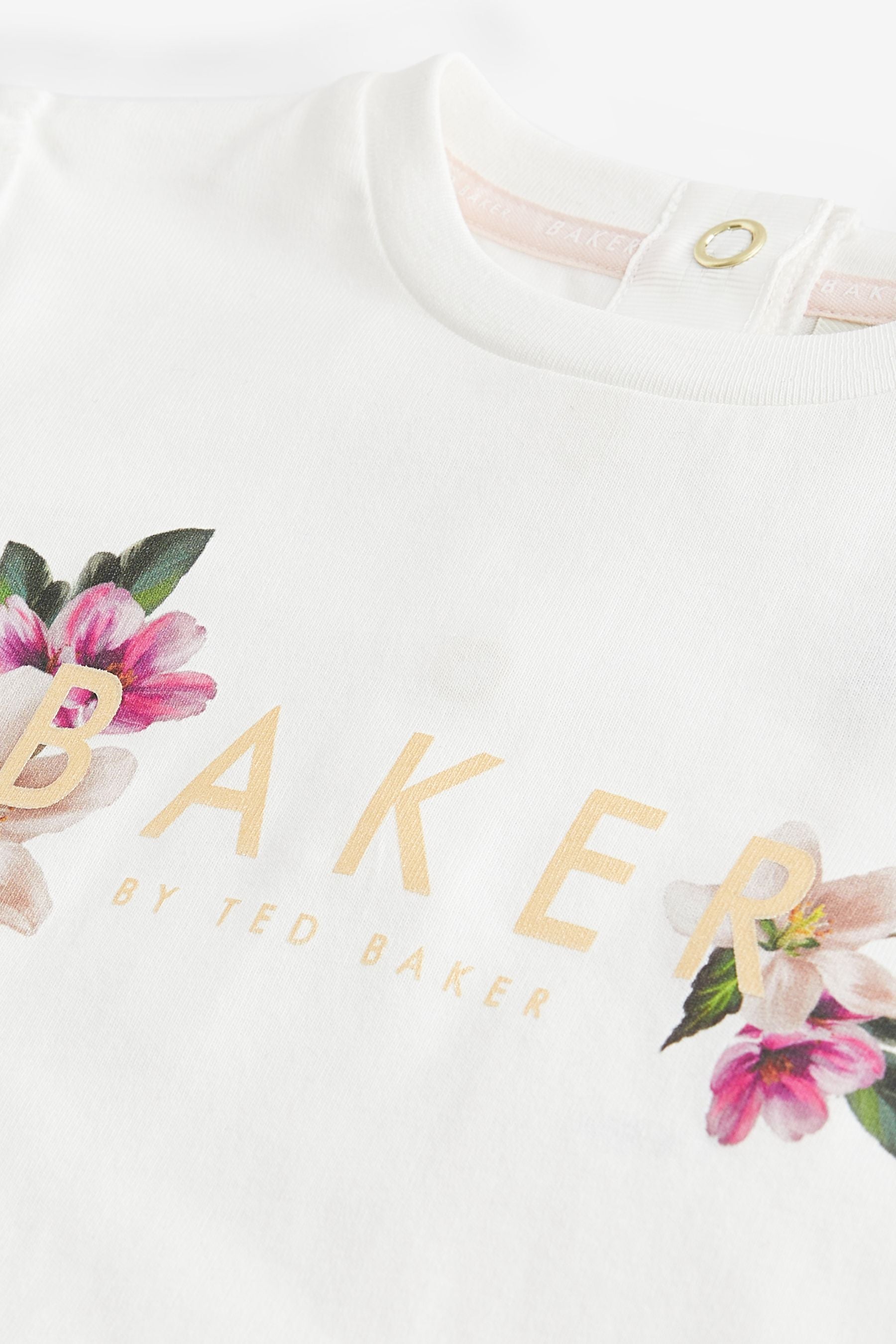 Pink Baker by Ted Baker Mesh T-Shirt And Leggings Set