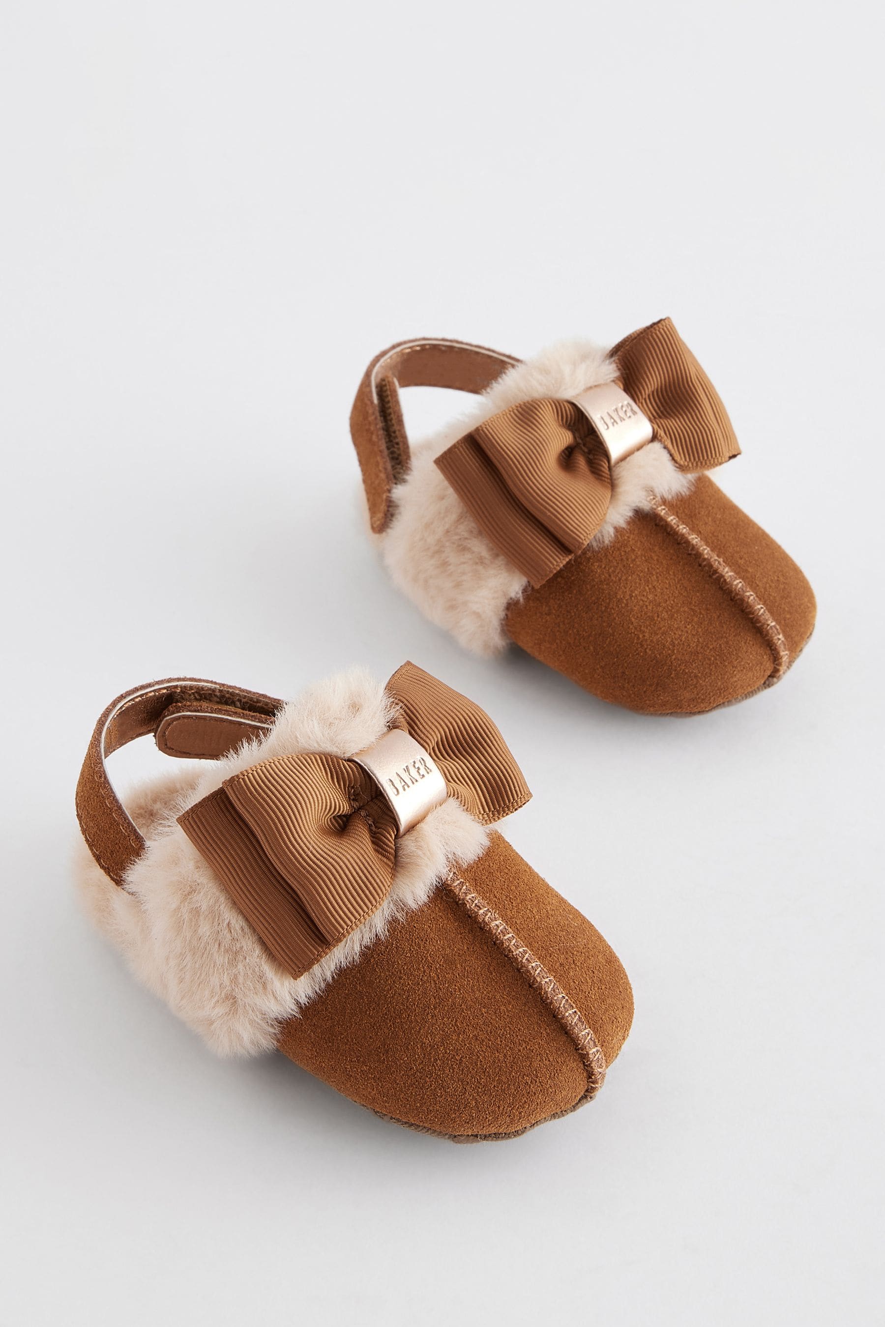 Baker by Ted Baker Baby Girls Faux Fur Padder Mules