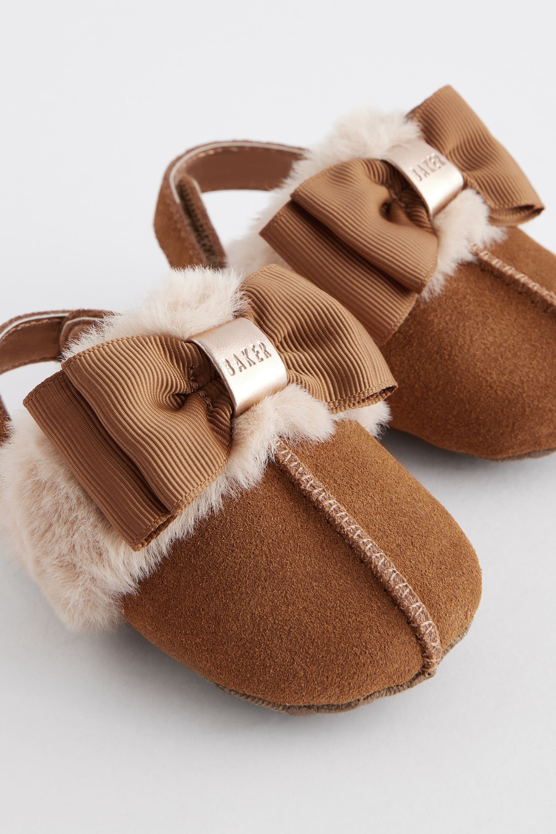 Baker by Ted Baker Baby Girls Faux Fur Padder Mules