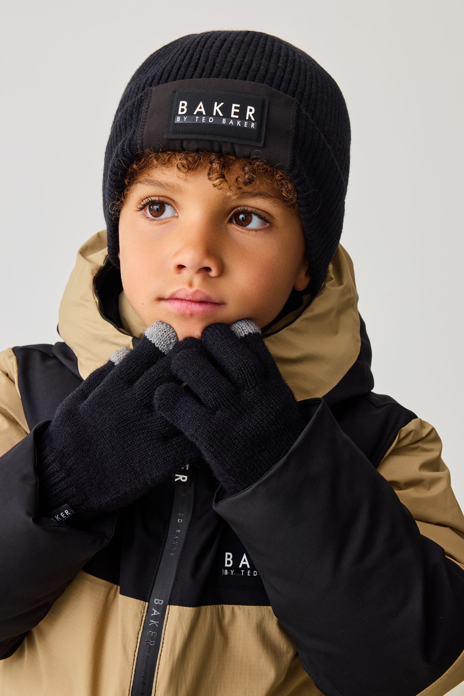 Baker by Ted Baker Boys Beanie and Gloves Set