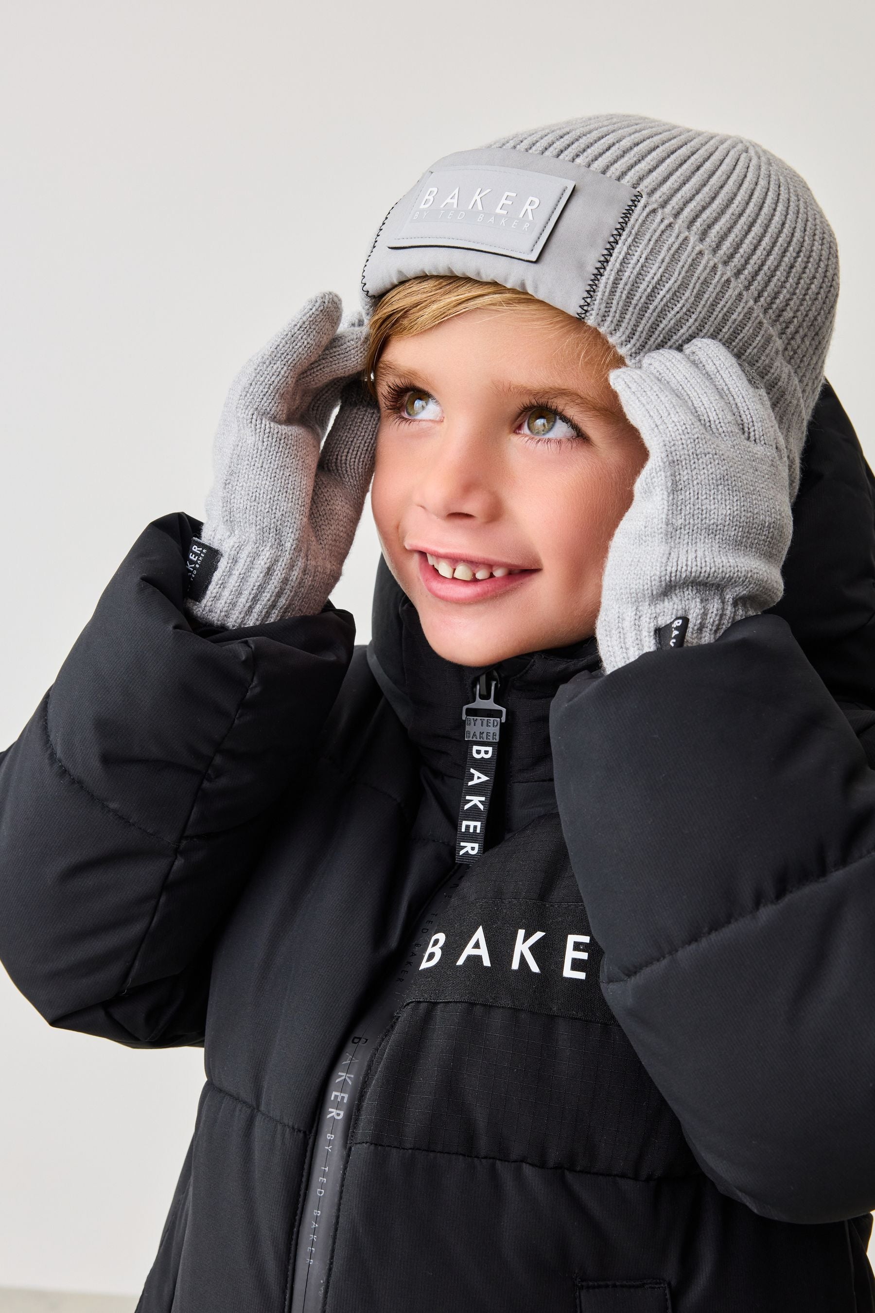 Baker by Ted Baker Boys Beanie and Gloves Set