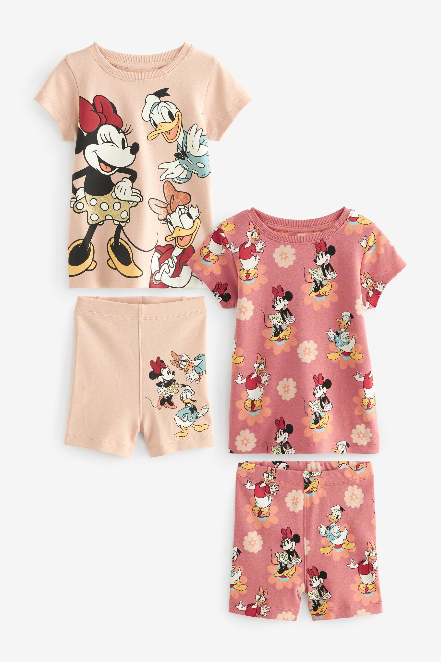 Pink/ Rust Minnie Mouse License Pyjamas 2 Pack (9mths-10yrs)