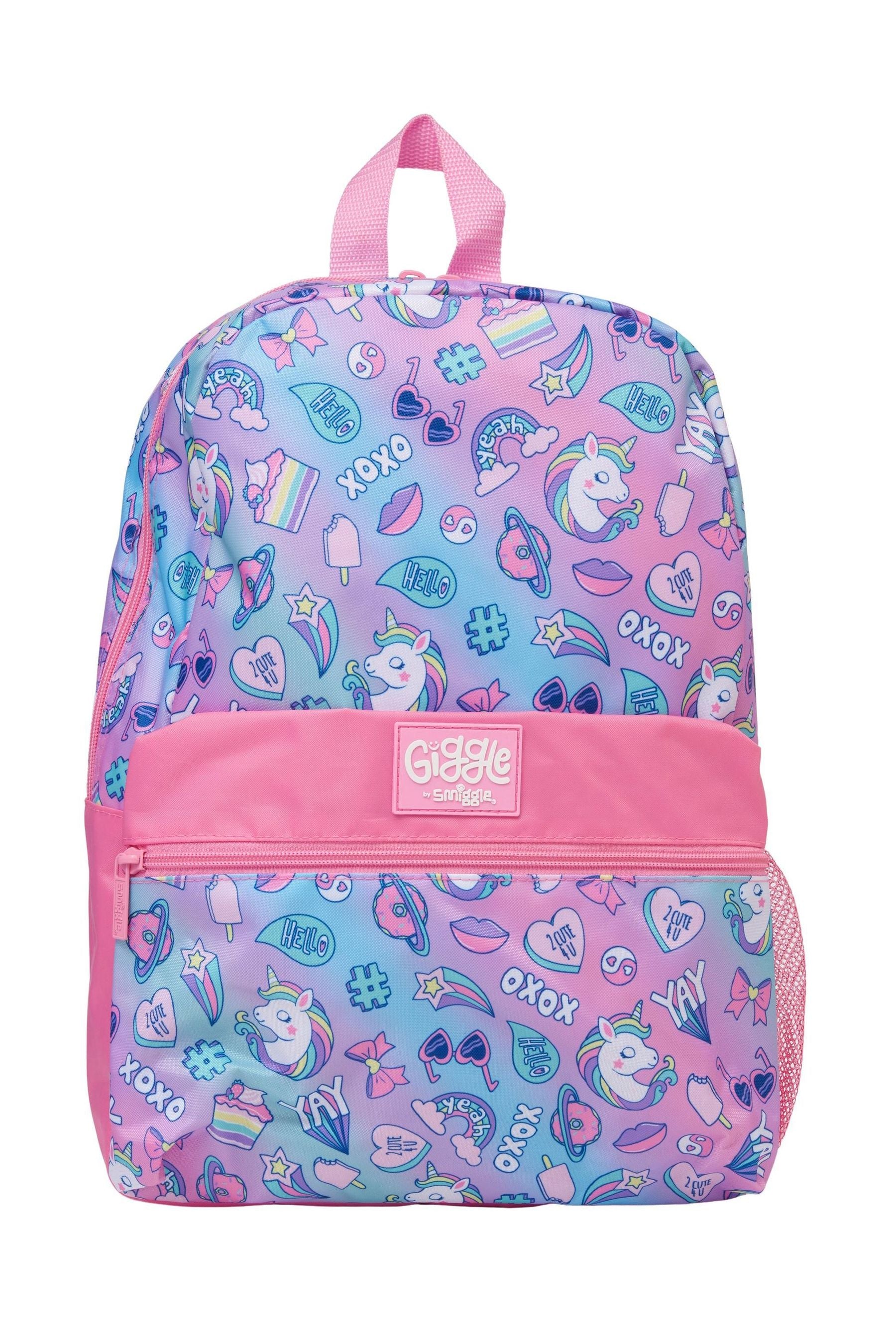 Smiggle Pink/Blue Giggle 4 Piece Bundle Bag