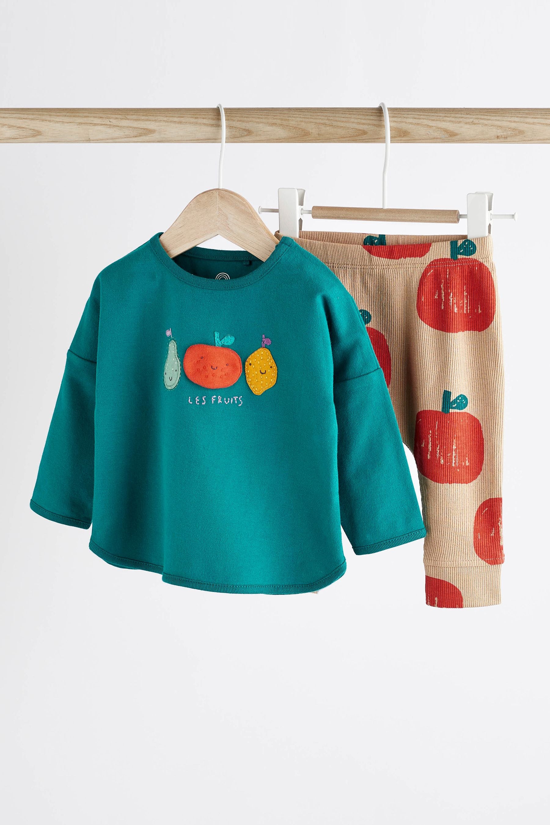 Bright Fruits Baby T-Shirt And Leggings 2 Piece Set