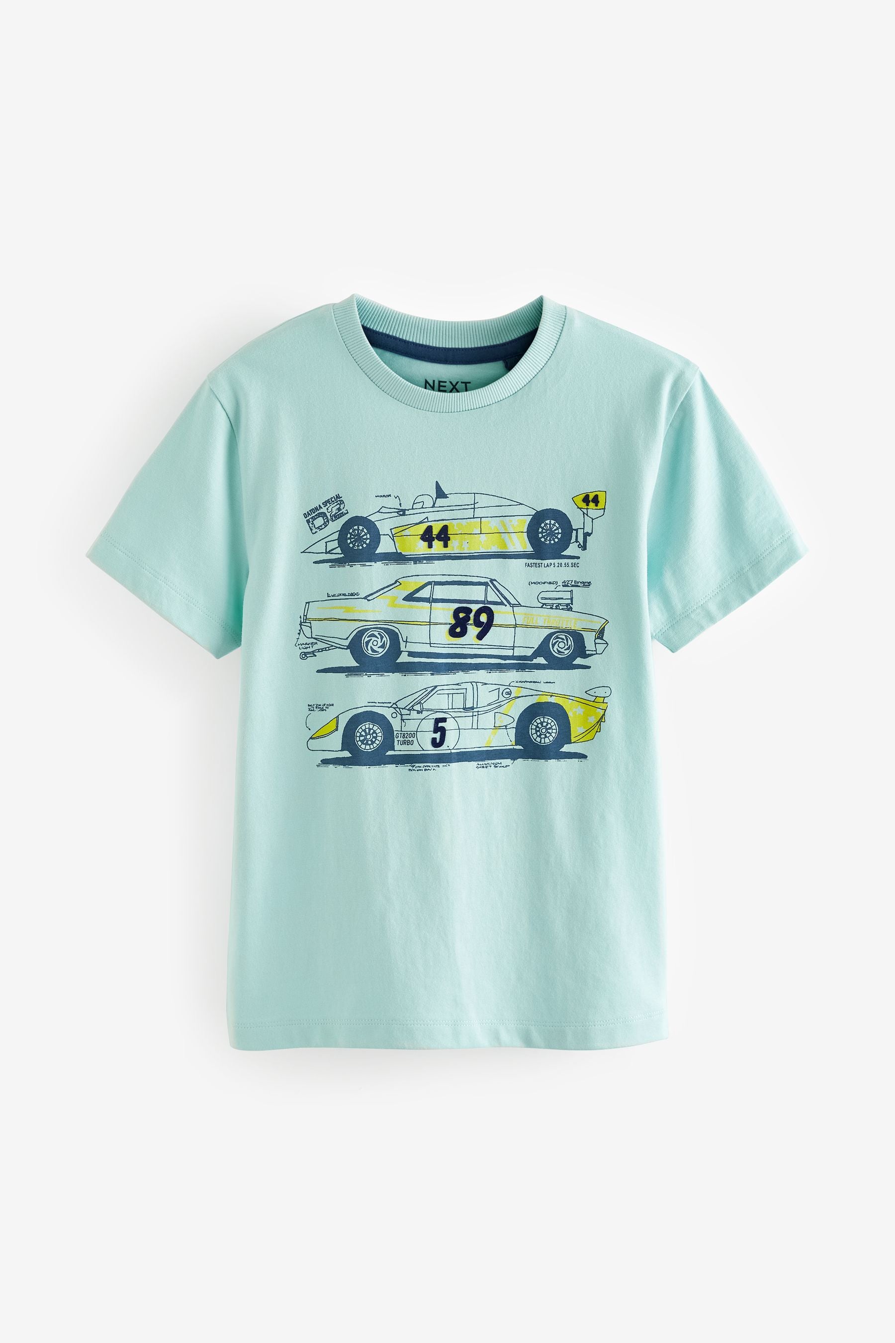 Mineral Cars Short Sleeves Graphic 100% Cotton T-Shirt (3-16yrs)