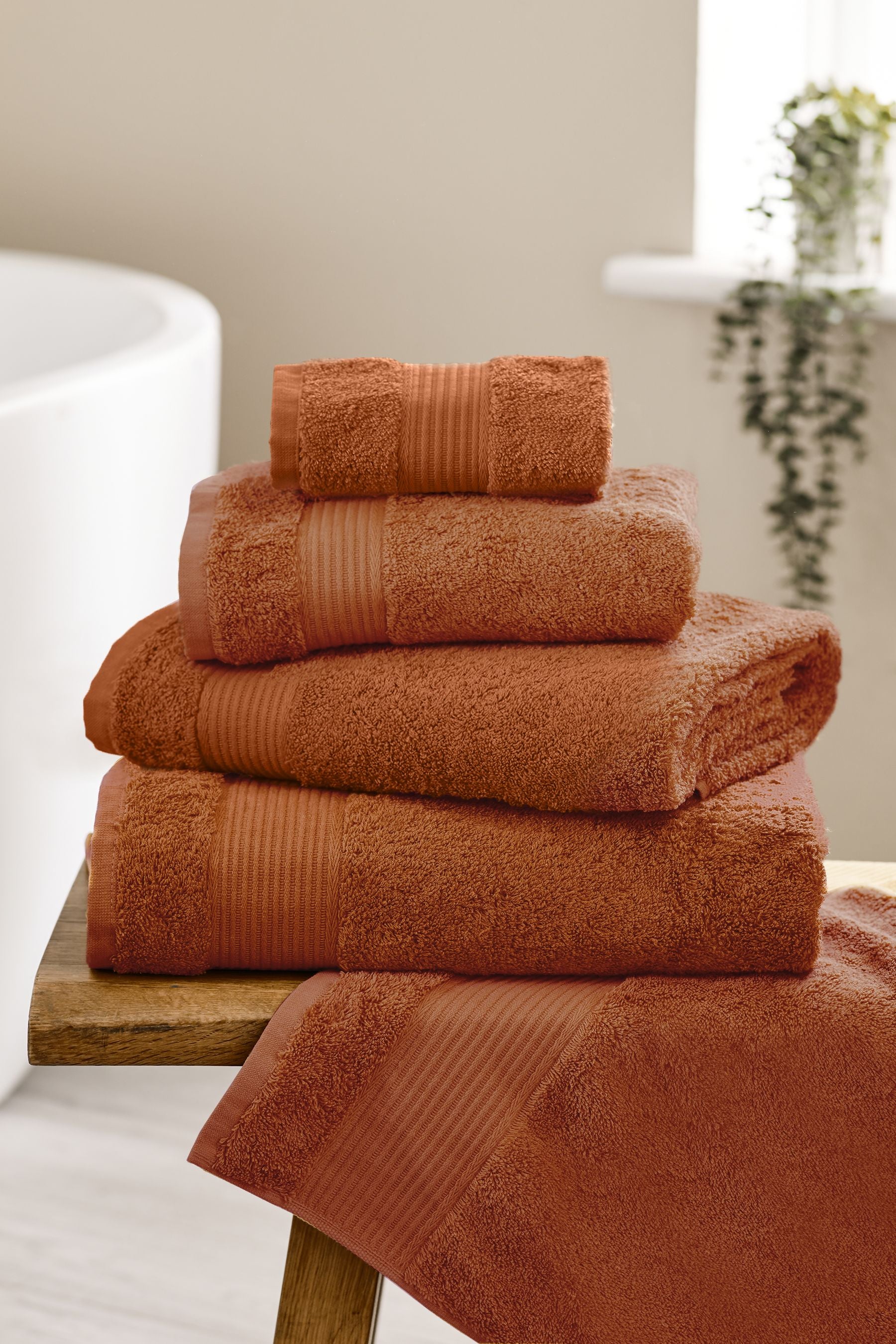 Orange Burnt Towel