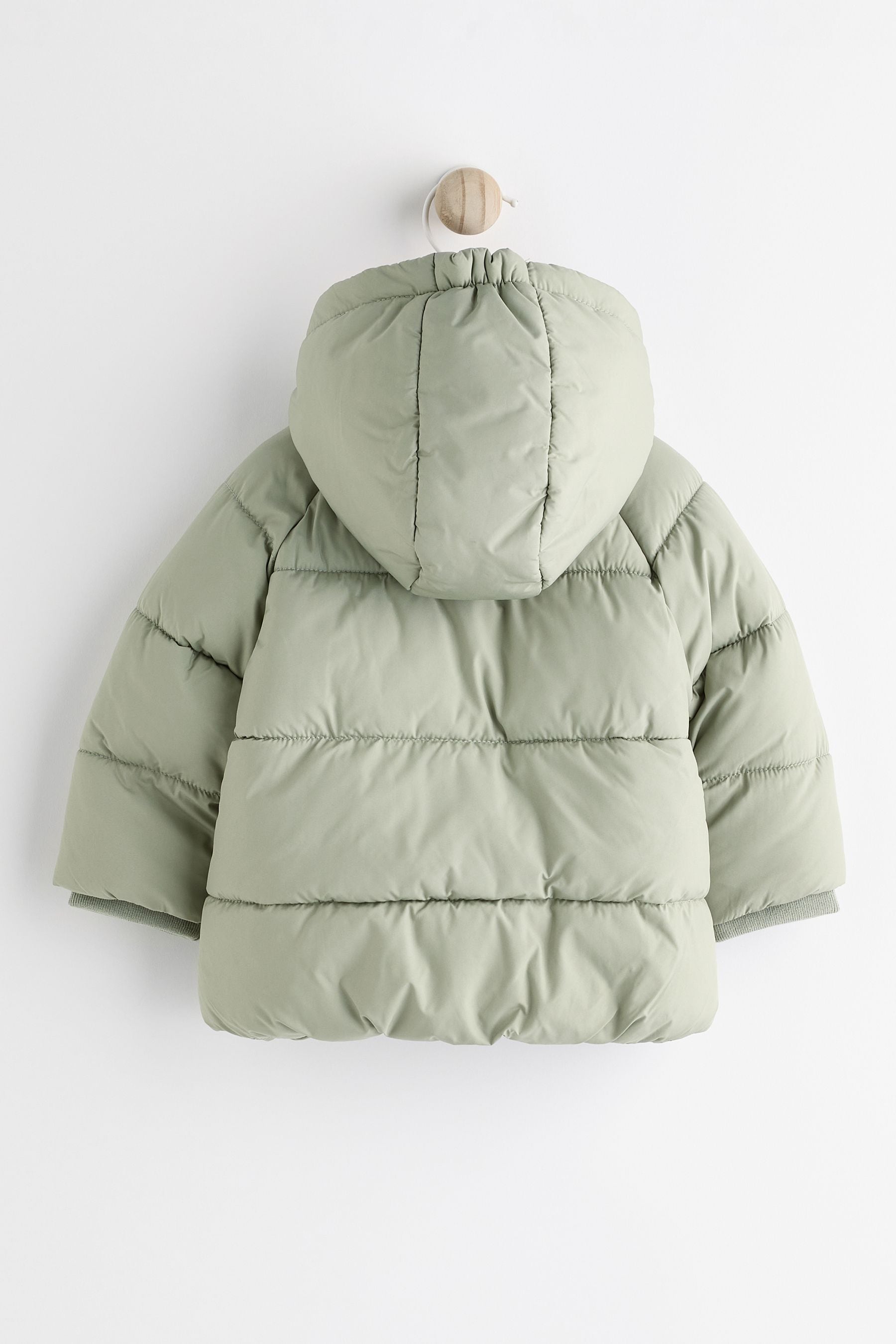 Sage Green Puffer Baby Coat (0mths-2yrs)