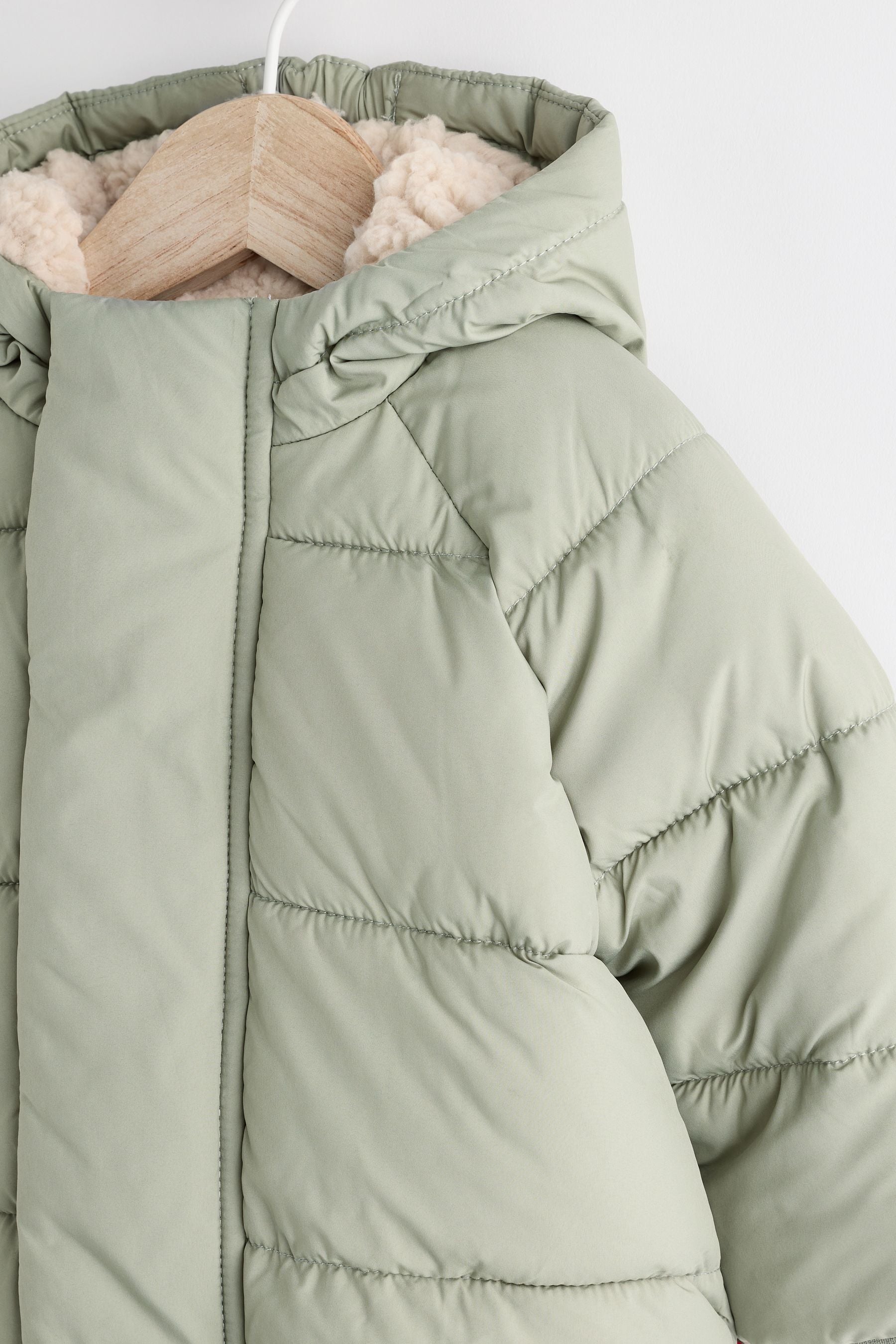 Sage Green Puffer Baby Coat (0mths-2yrs)