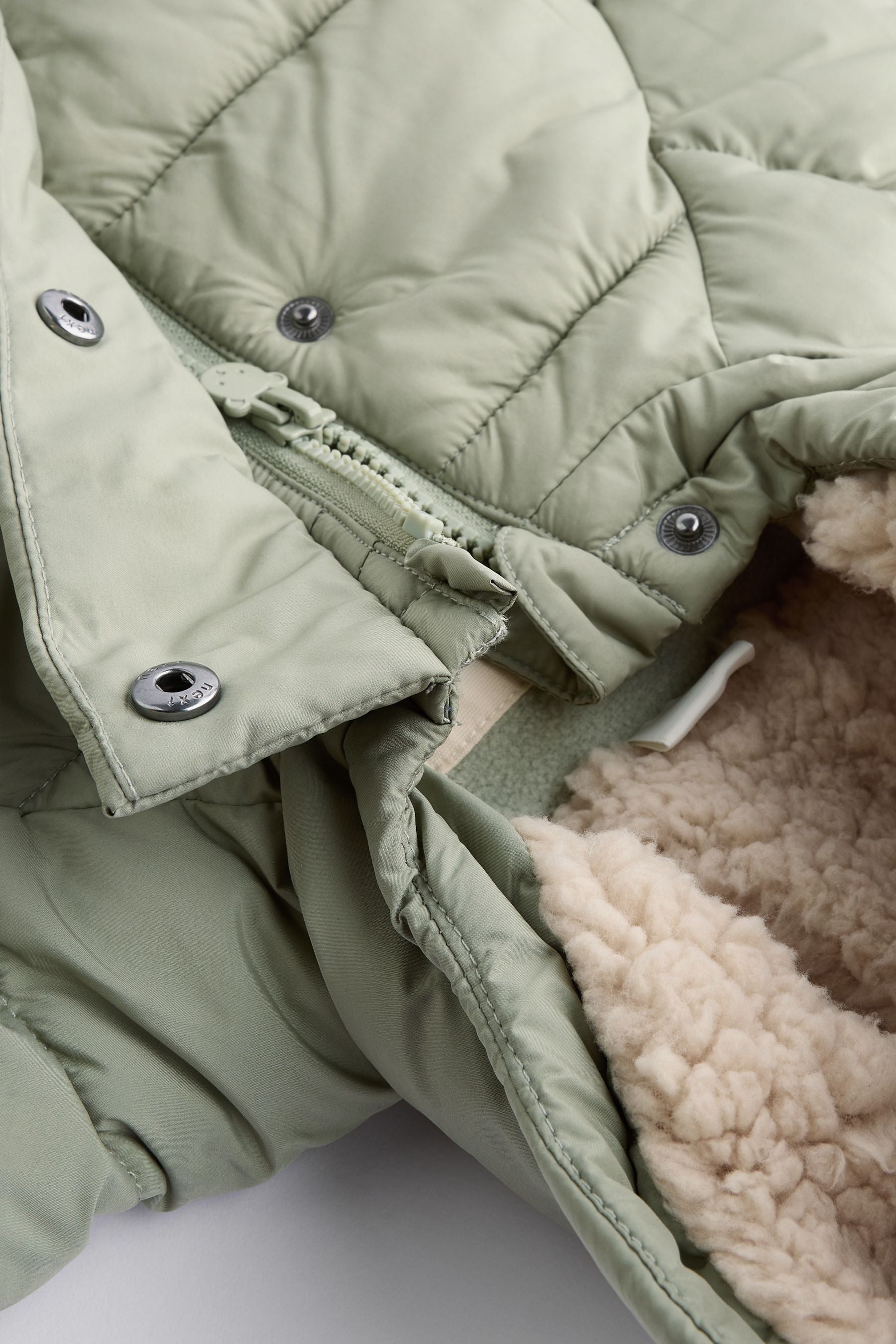 Sage Green Puffer Baby Coat (0mths-2yrs)