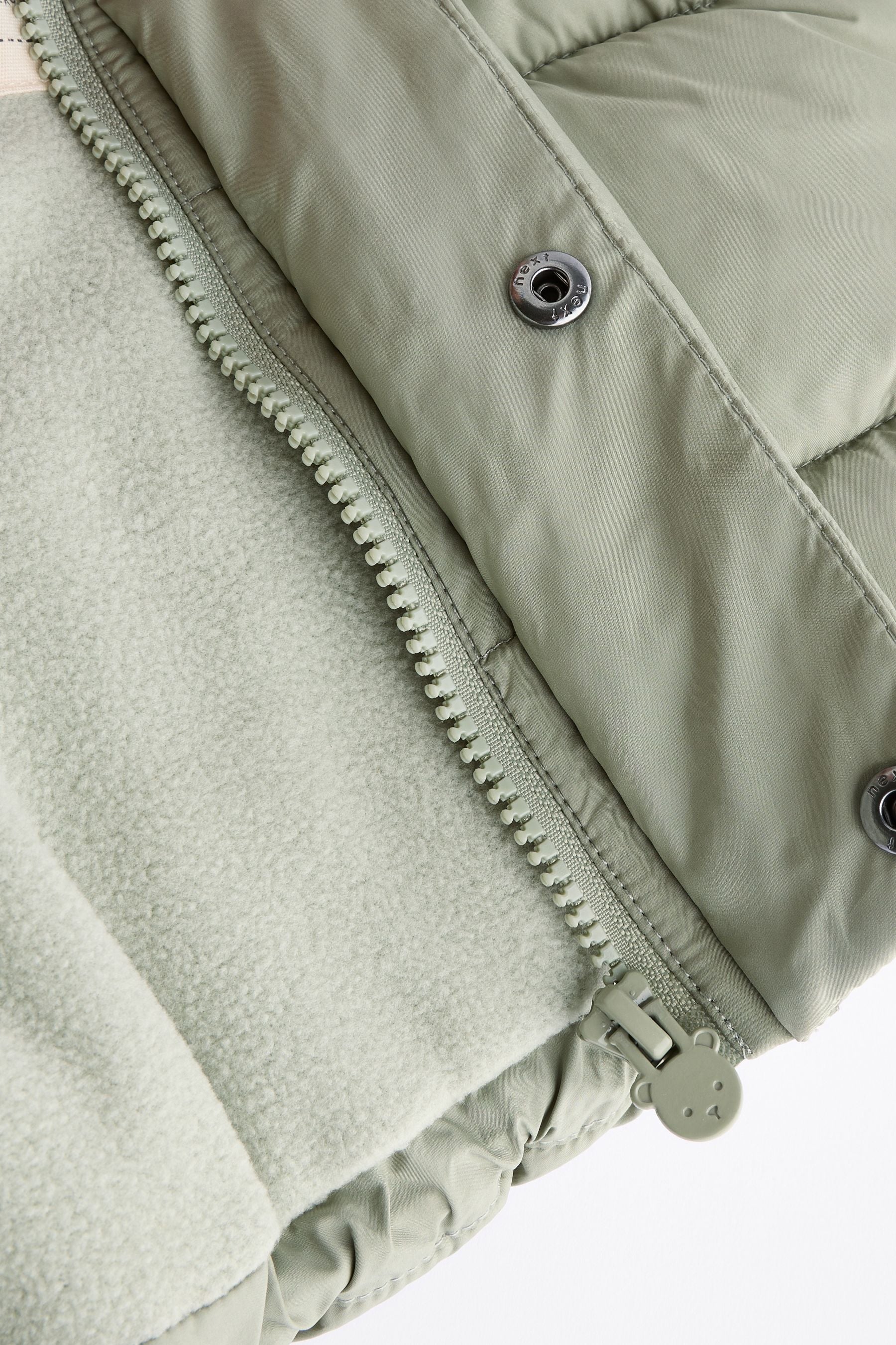 Sage Green Puffer Baby Coat (0mths-2yrs)