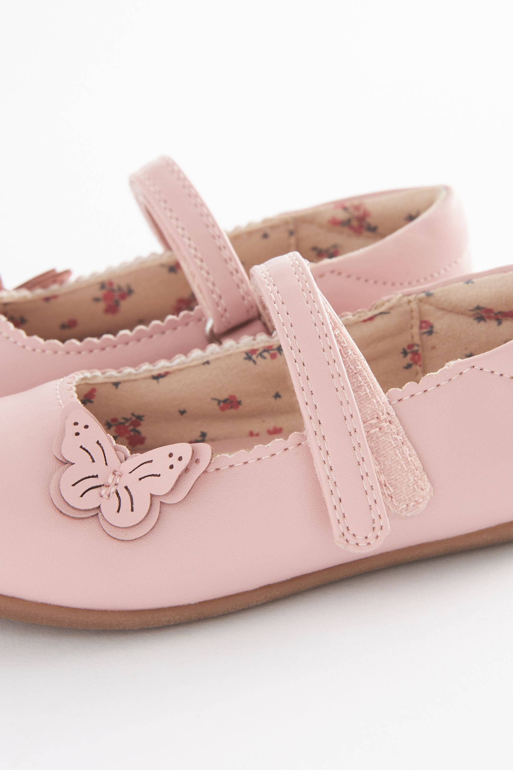 Pink Butterfly Mary Jane Shoes