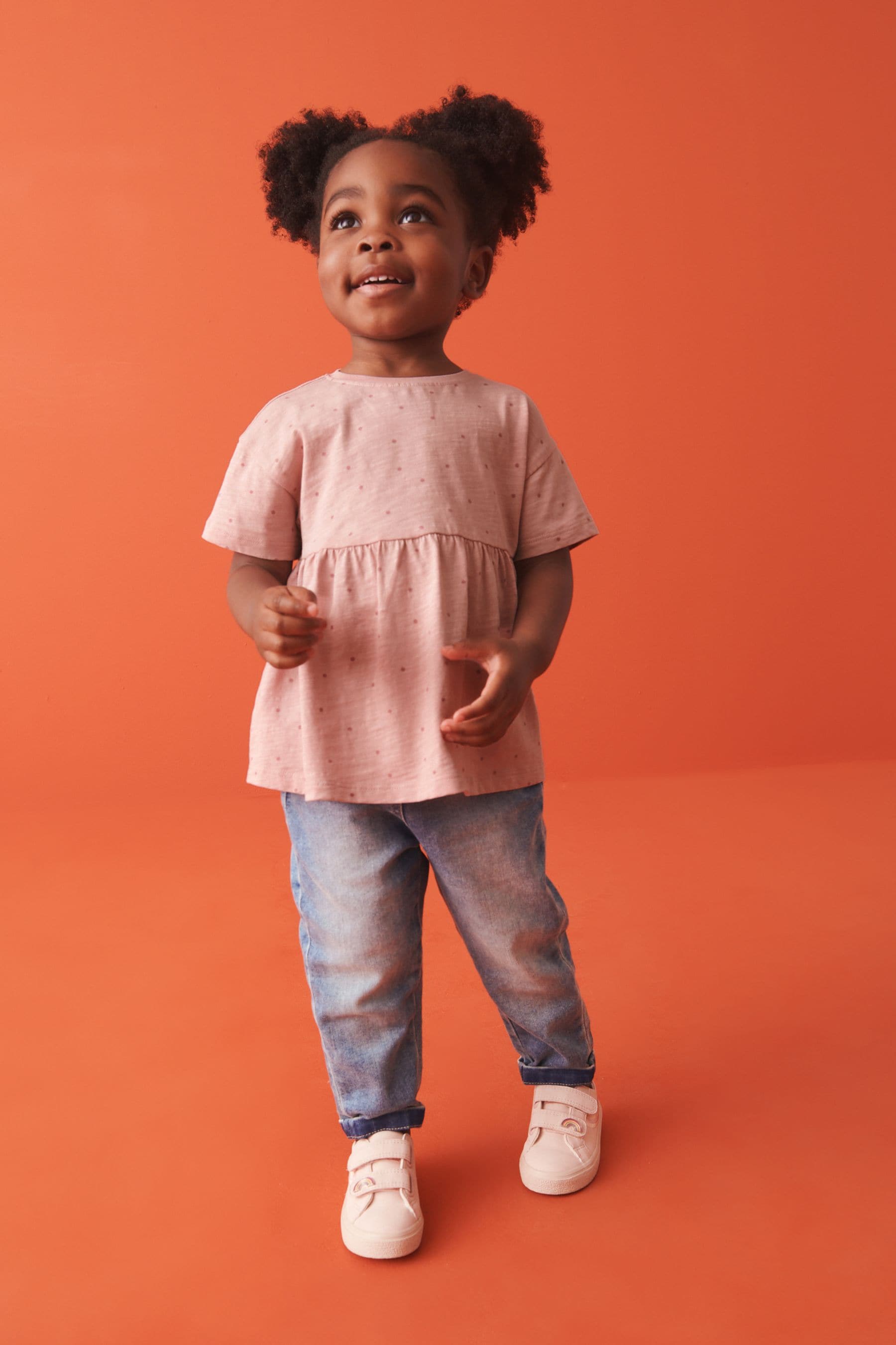 Pink Spot 100% Cotton Short Sleeve Empire T-Shirt (3mths-7yrs)