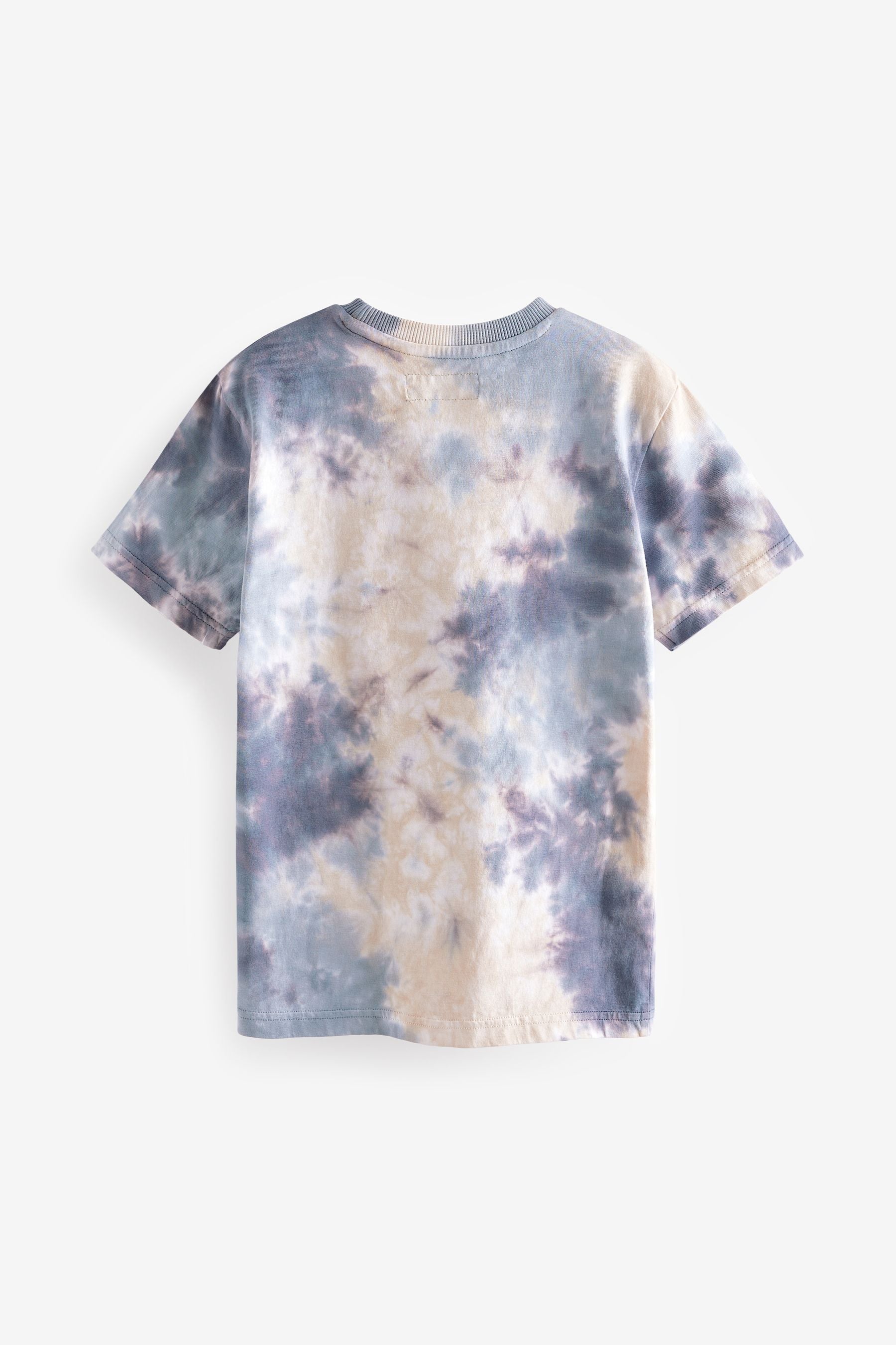 Grey Relaxed Fit Tie-Dye Short Sleeve 100% Cotton T-Shirt (3-16yrs)