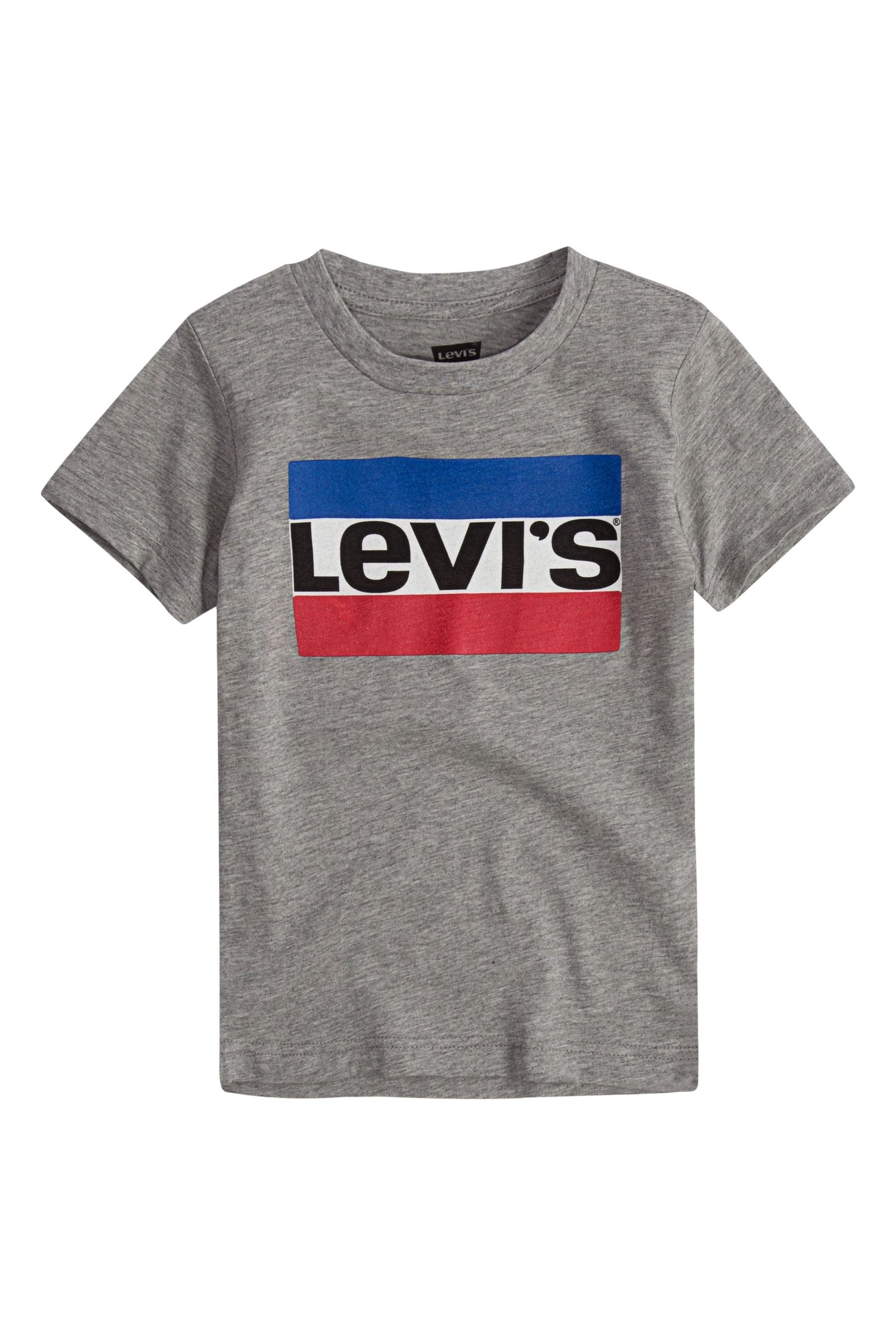 Levi's® Grey Sports Logo 100% Cotton T-Shirt