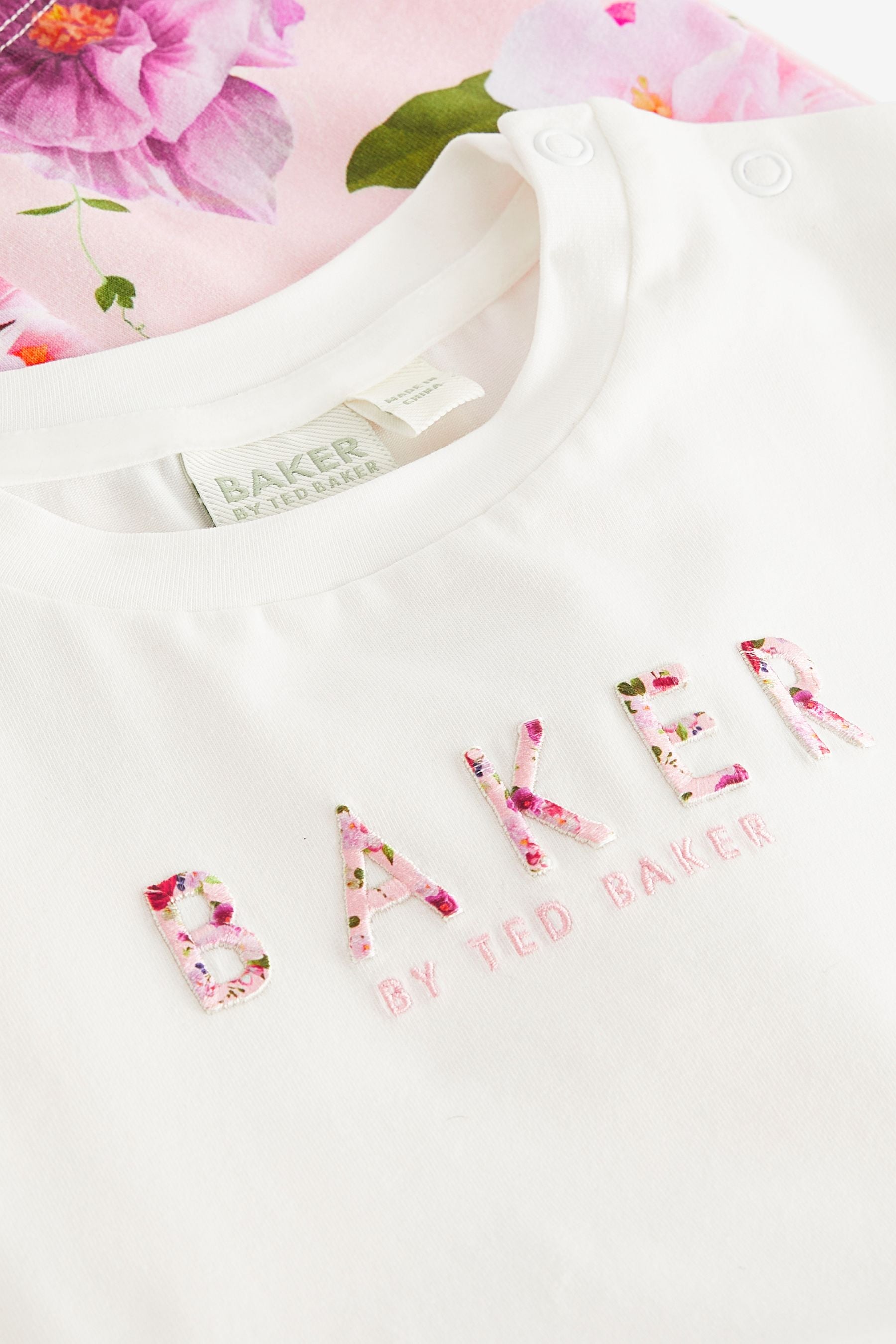 Pink Baker by Ted Baker Organza Peplum T-Shirt and Legging Set