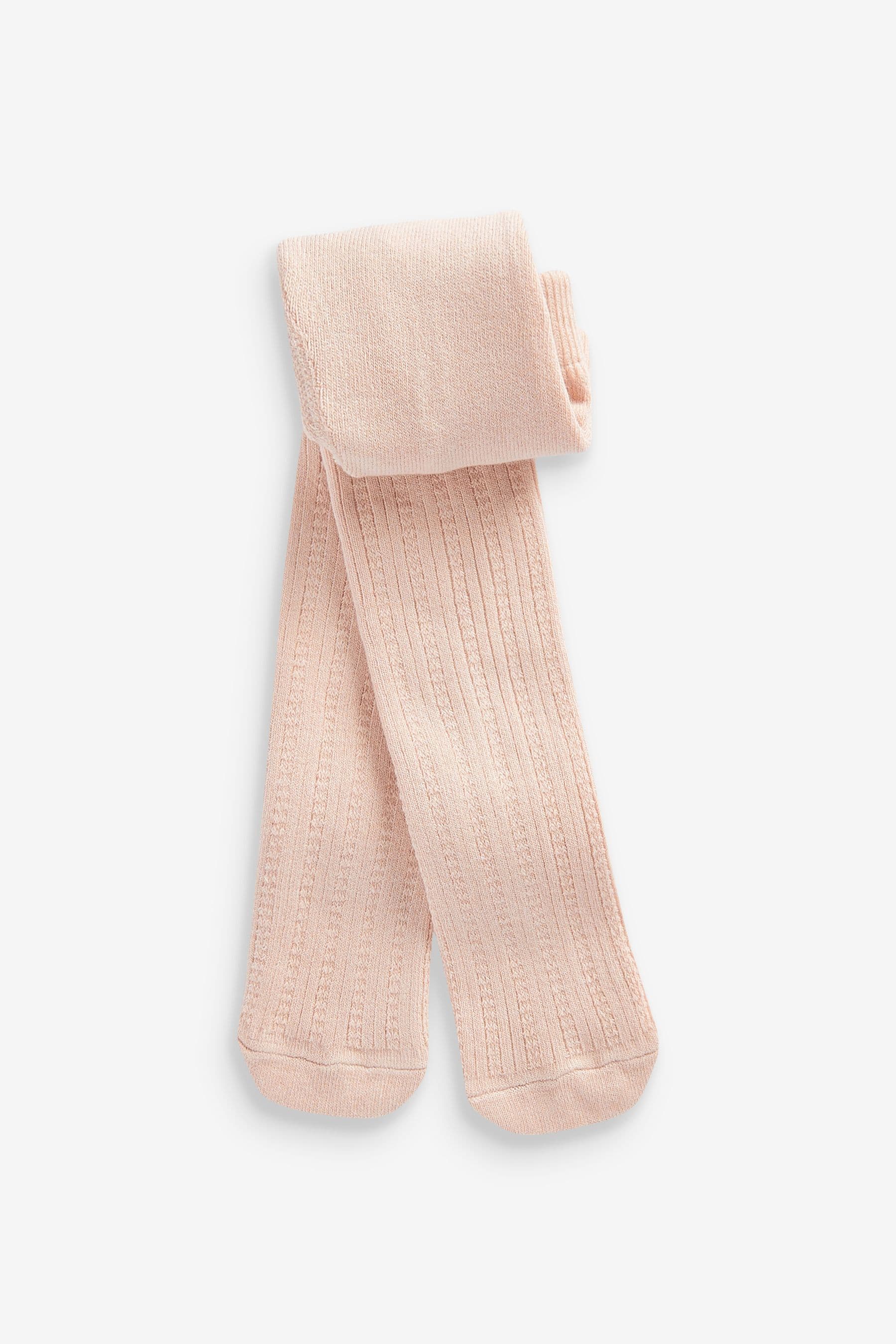 Pink Pontelle Baby Tights 2 Pack (0mths-2yrs)