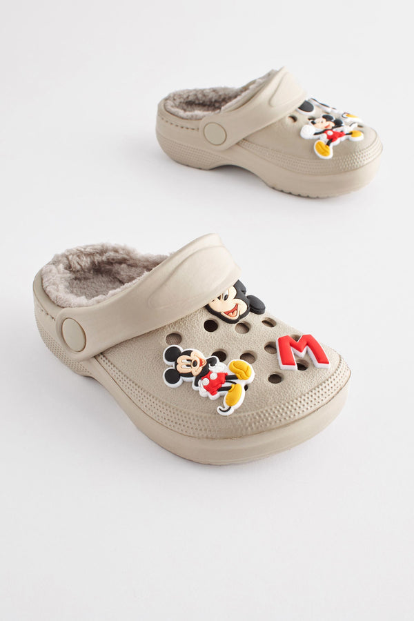 Mickey Mouse Stone Natural Slipper Clogs