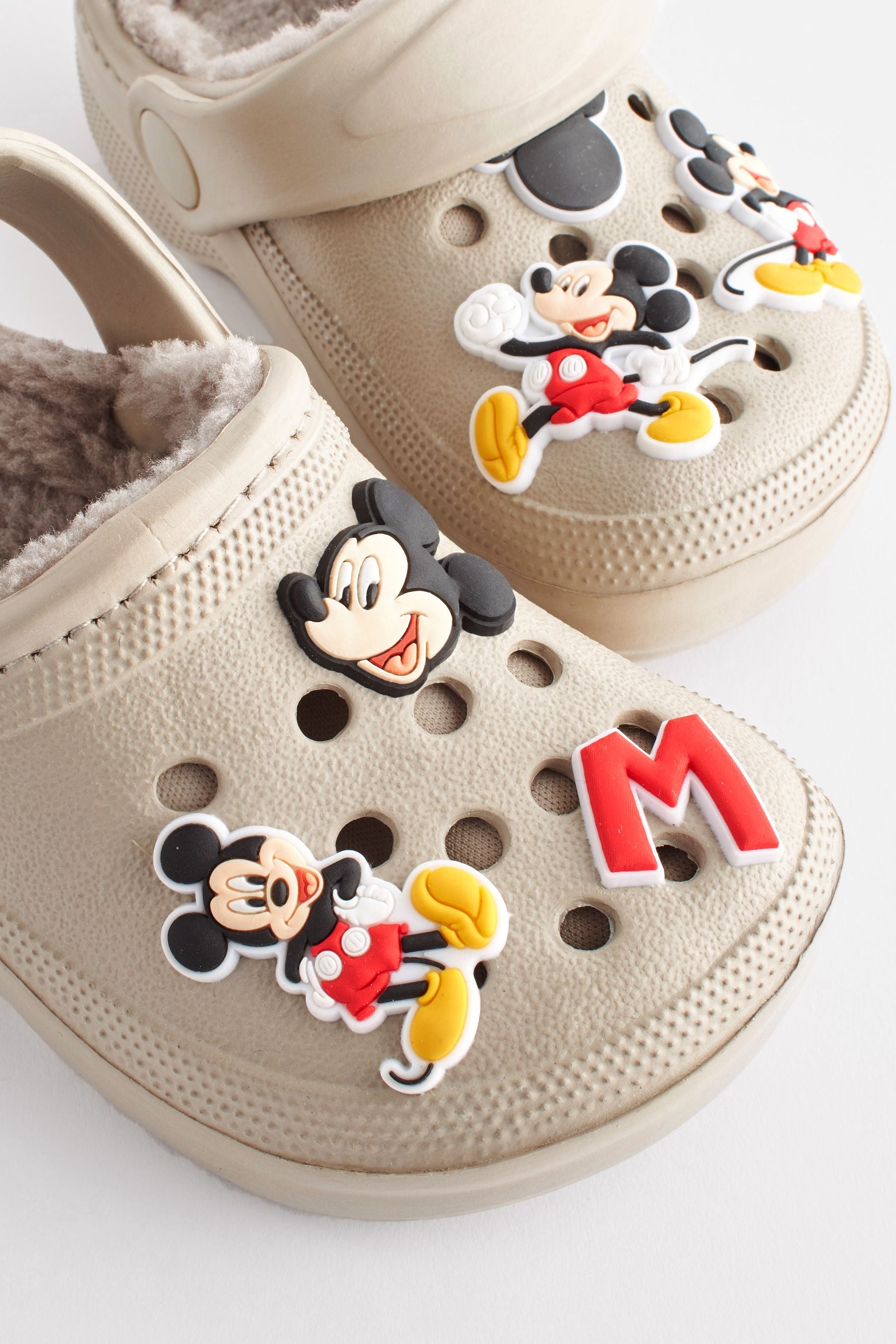 Mickey Mouse Stone Natural Slipper Clogs