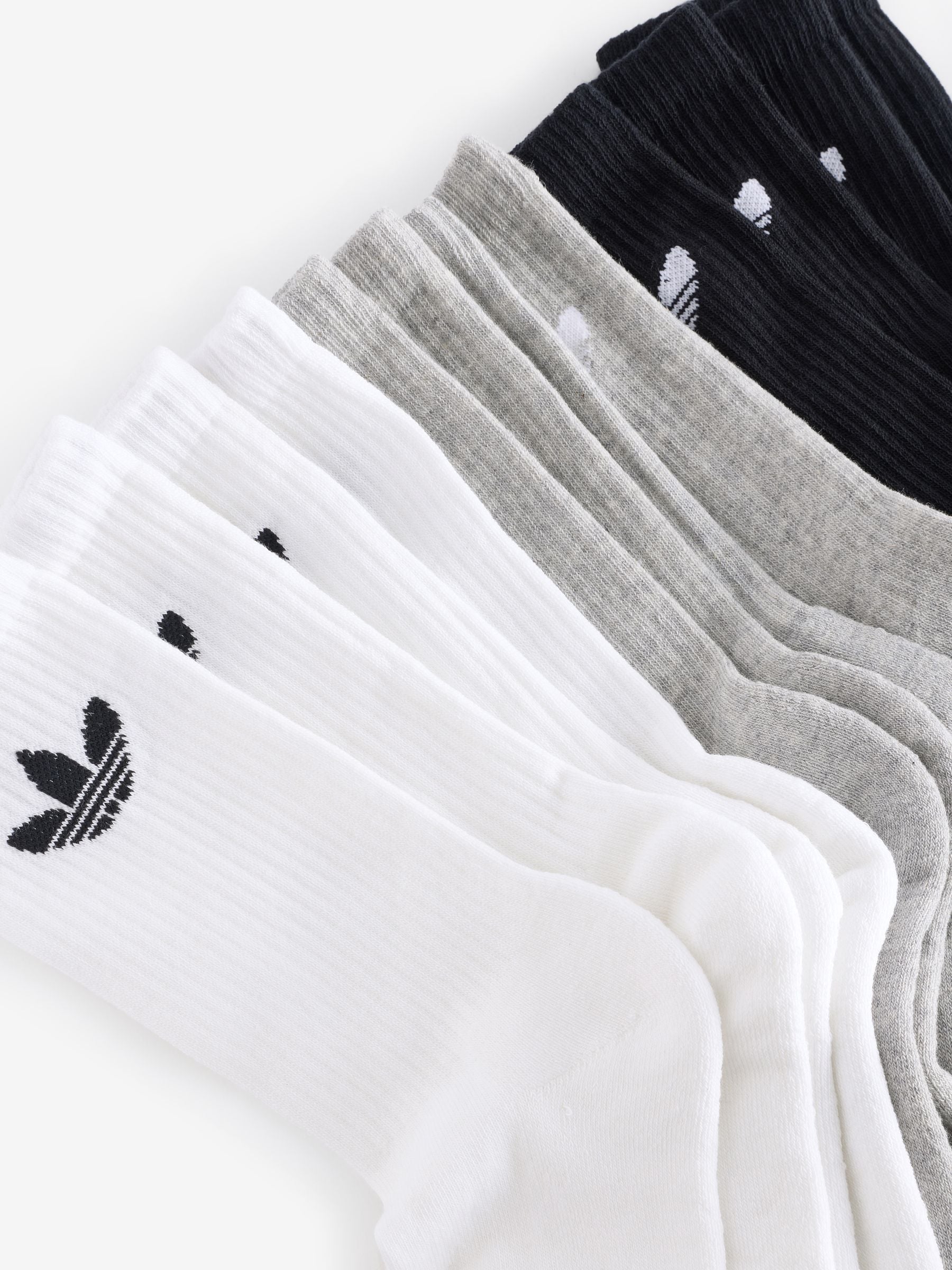 adidas original Black Trefoil Crew Socks 3 Pack