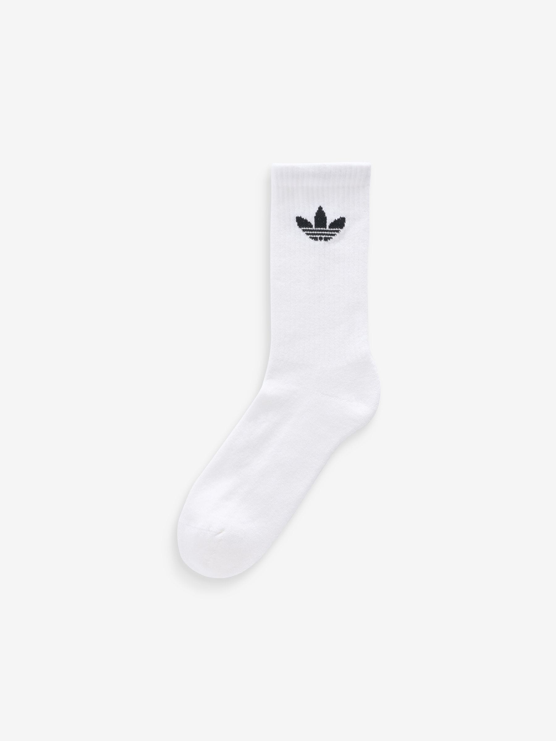 adidas original Black Trefoil Crew Socks 3 Pack