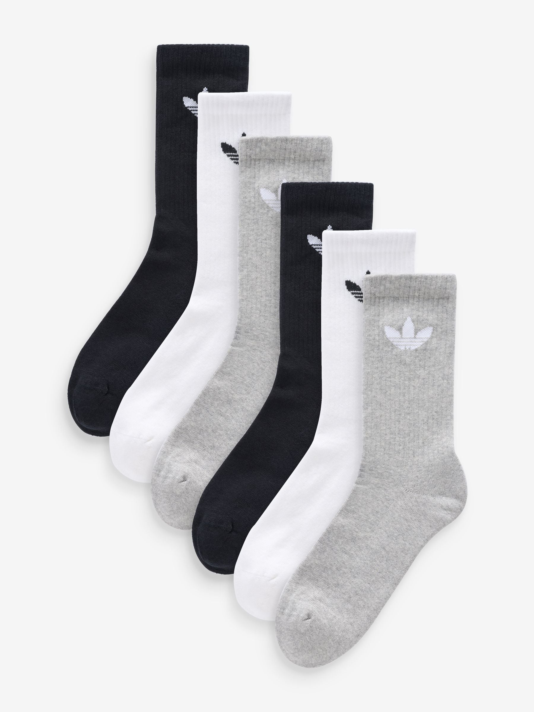 adidas original Black Trefoil Crew Socks 3 Pack